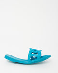 Hermès Blue PVC Rubber Aloha Sandals - 36