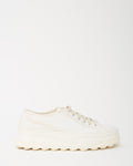 Gucci White Monogram GG Canvas Low-Top Platform Sneakers - 40
