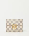 Louis Vuitton Damier Azur Coated Canvas Compact Koala Wallet