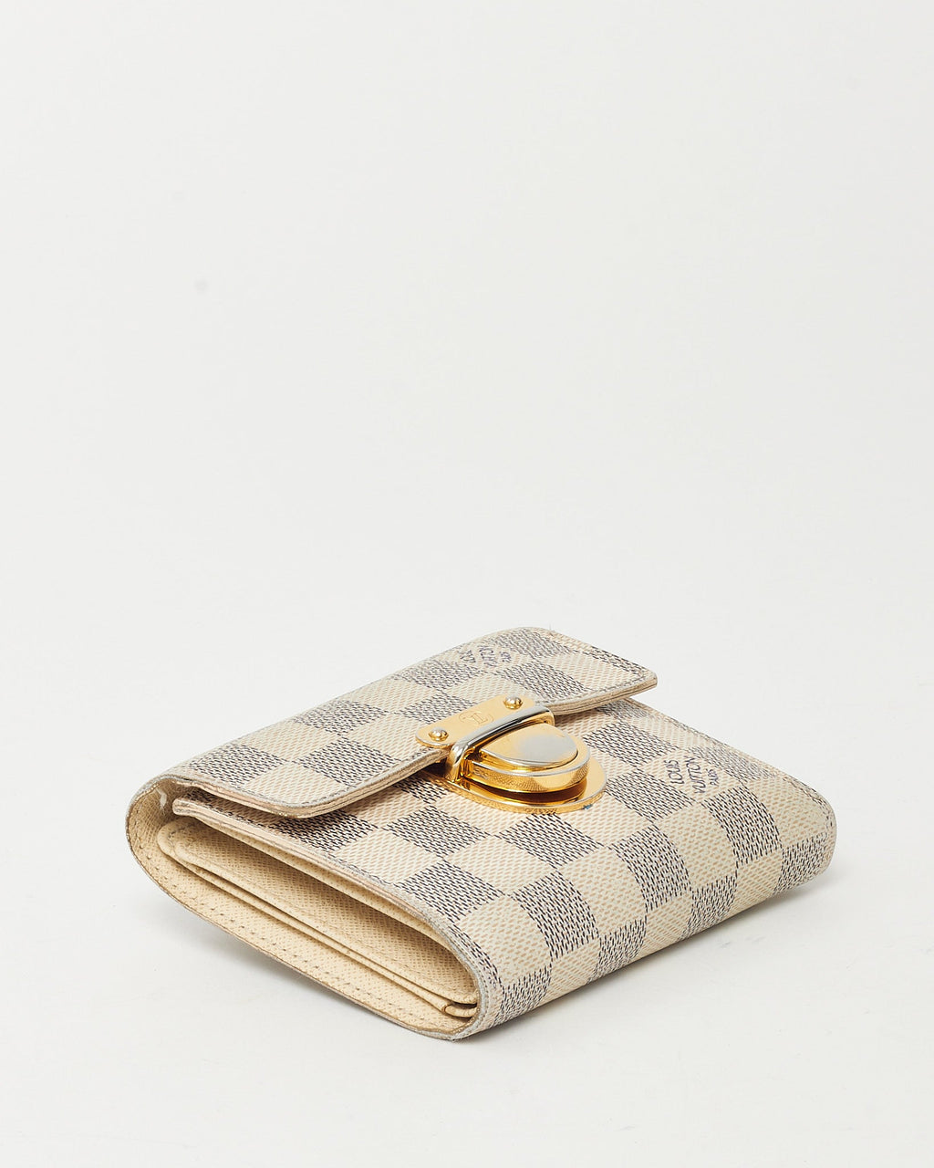 Louis Vuitton Damier Azur Coated Canvas Compact Koala Wallet