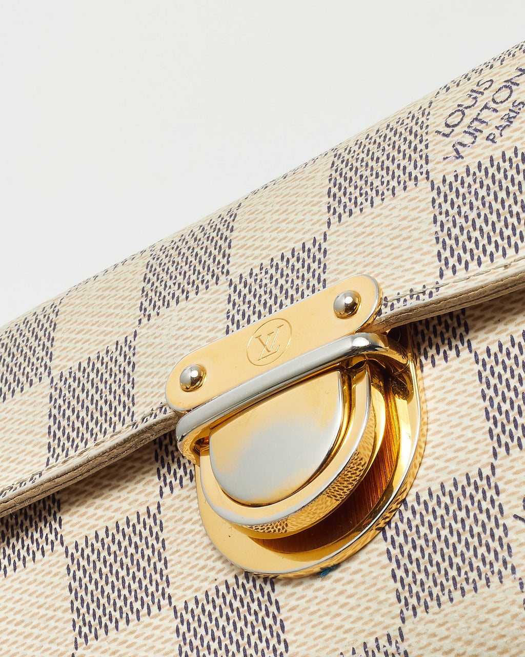 Louis Vuitton Damier Azur Coated Canvas Compact Koala Wallet