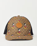 Gucci x Disney Mickey Mouse Brown GG Supreme Canvas Trucker Hat - L