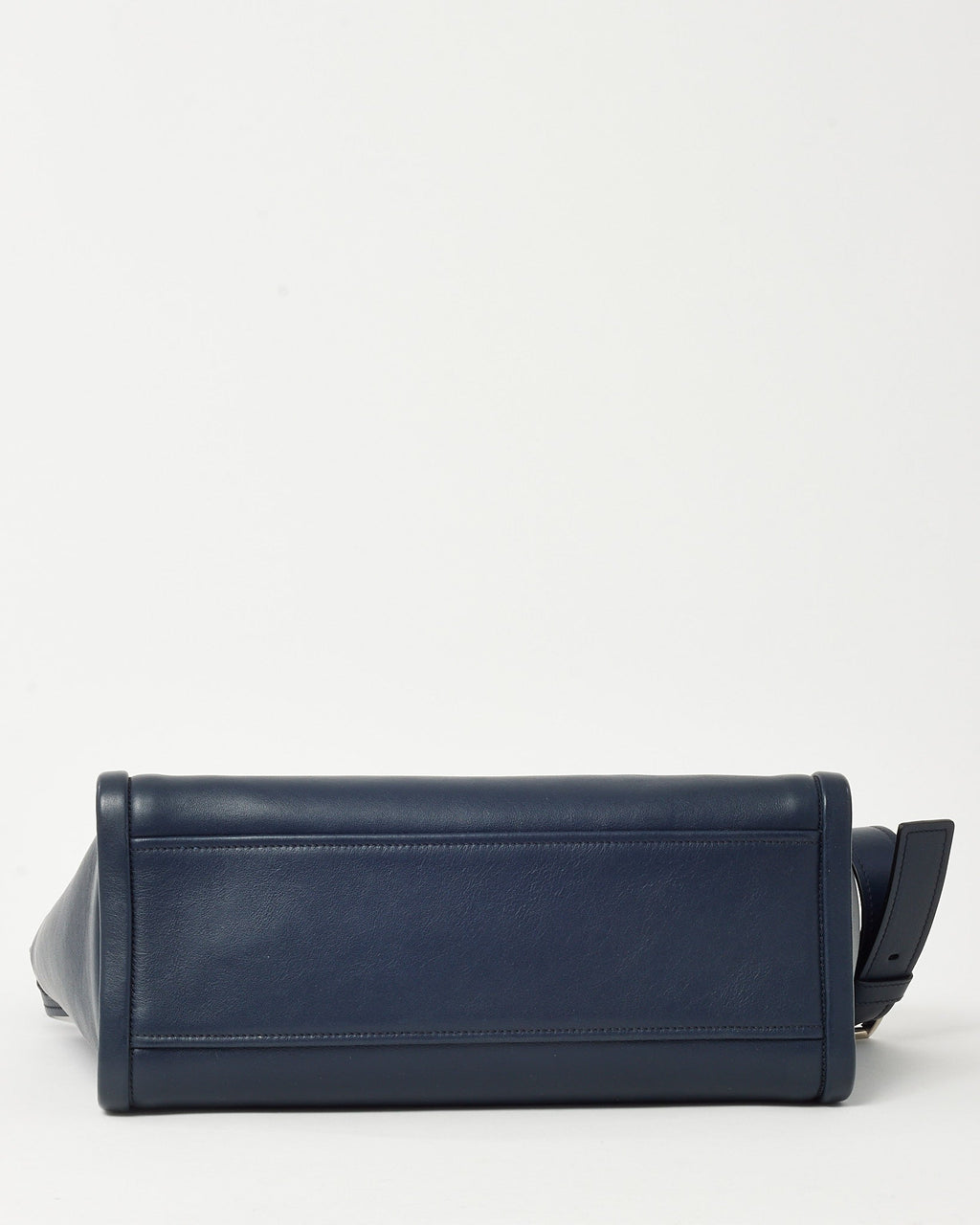Prada Navy Grace Lux Leather 2Way Concept Tote with Strap 1BA183