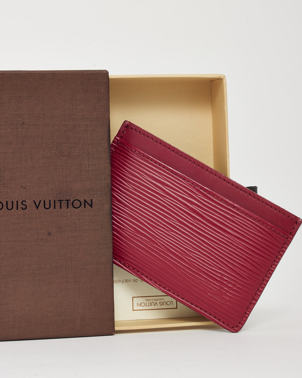 Louis Vuitton Framboise Fuchsia Epi Leather Card Holder