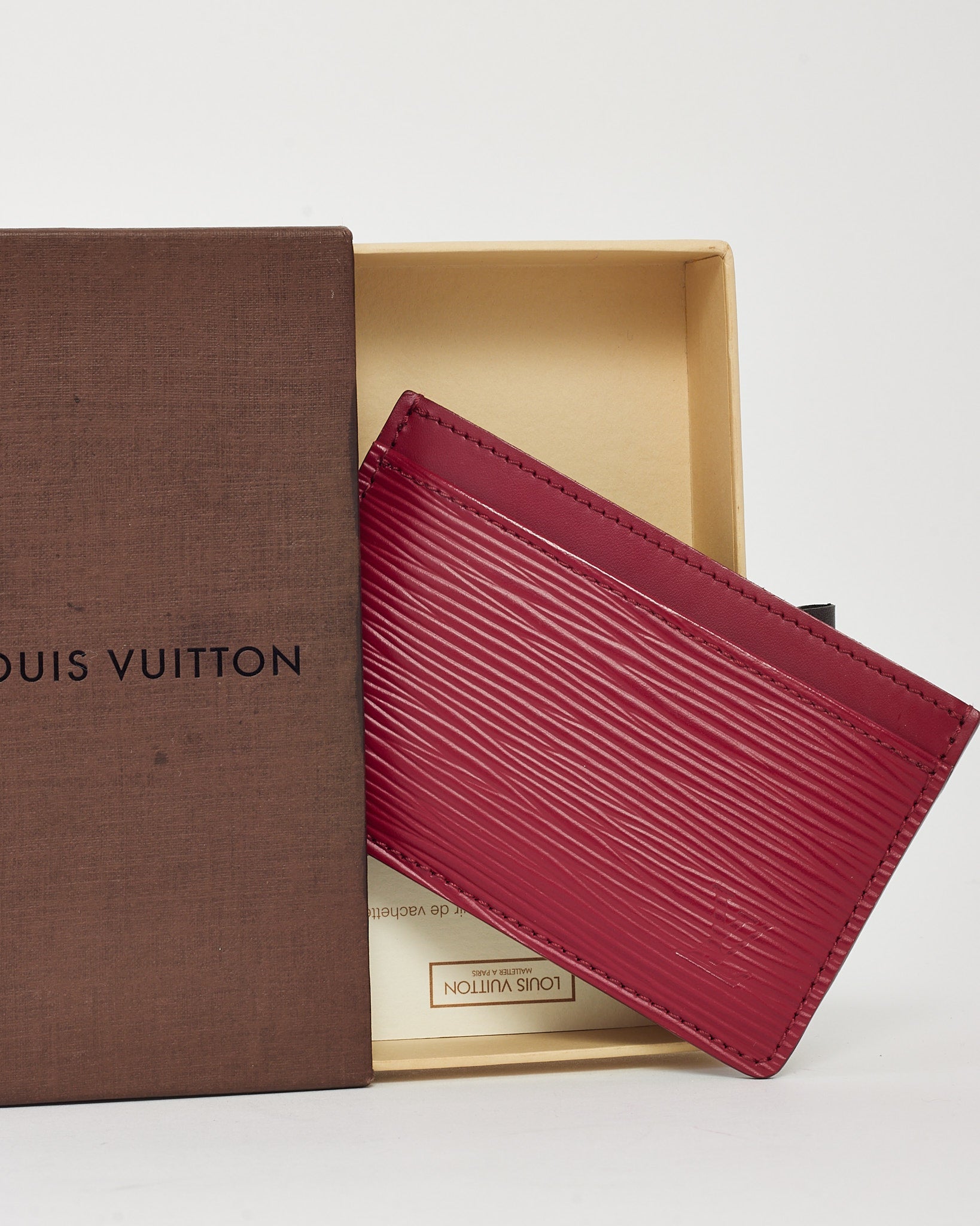 Louis Vuitton Framboise Fuchsia Epi Leather Card Holder