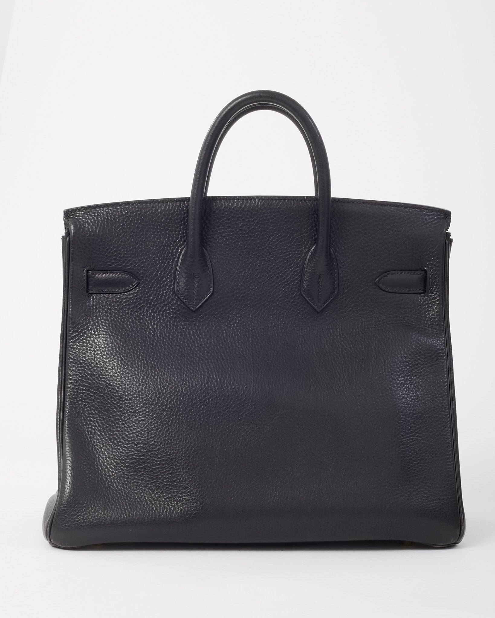 Hermès Black Fjord Leather HAC Birkin 32 GHW