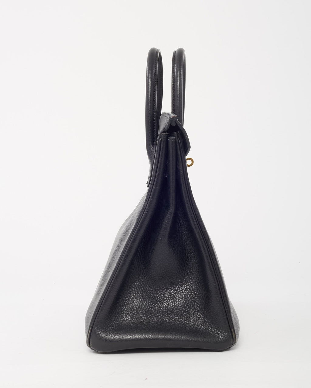 Hermès Black Fjord Leather HAC Birkin 32 GHW