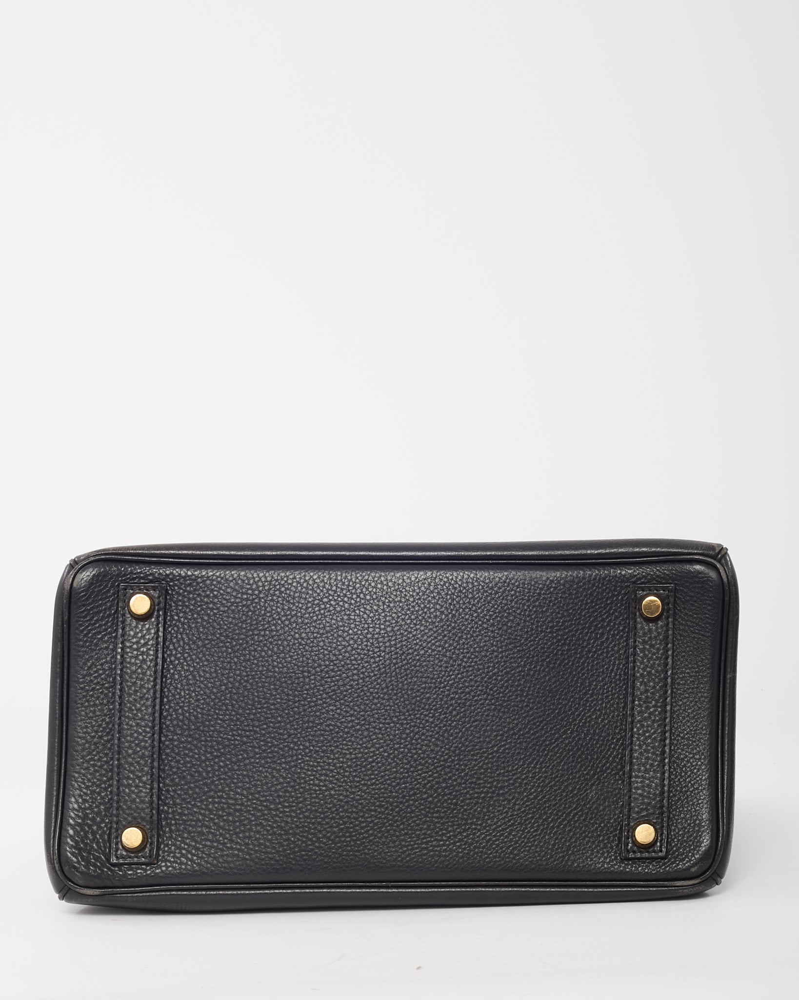 Hermès Black Fjord Leather HAC Birkin 32 GHW