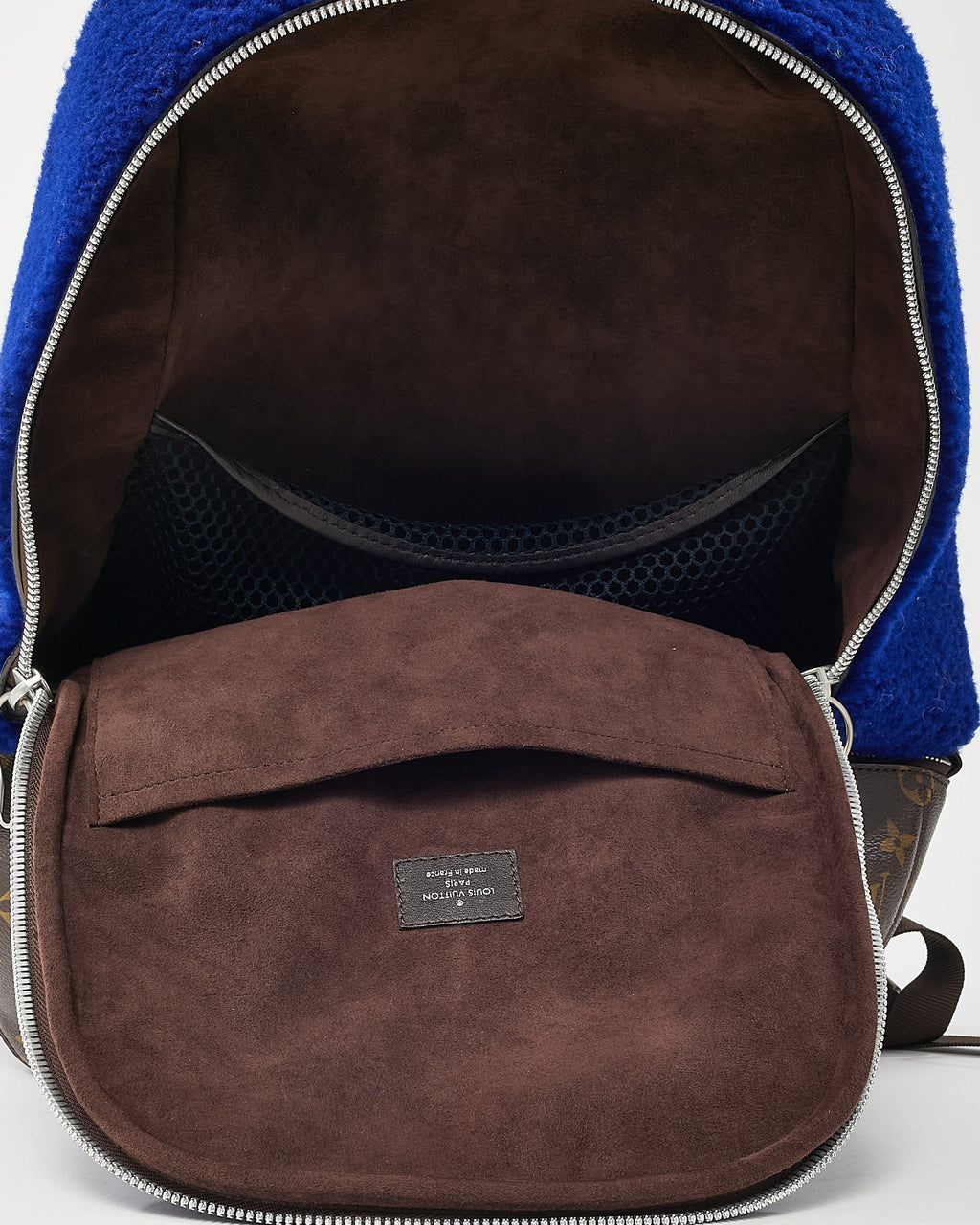 Louis Vuitton Limited Edition Monogram Blue Fleece Pack Marc Newson Backpack