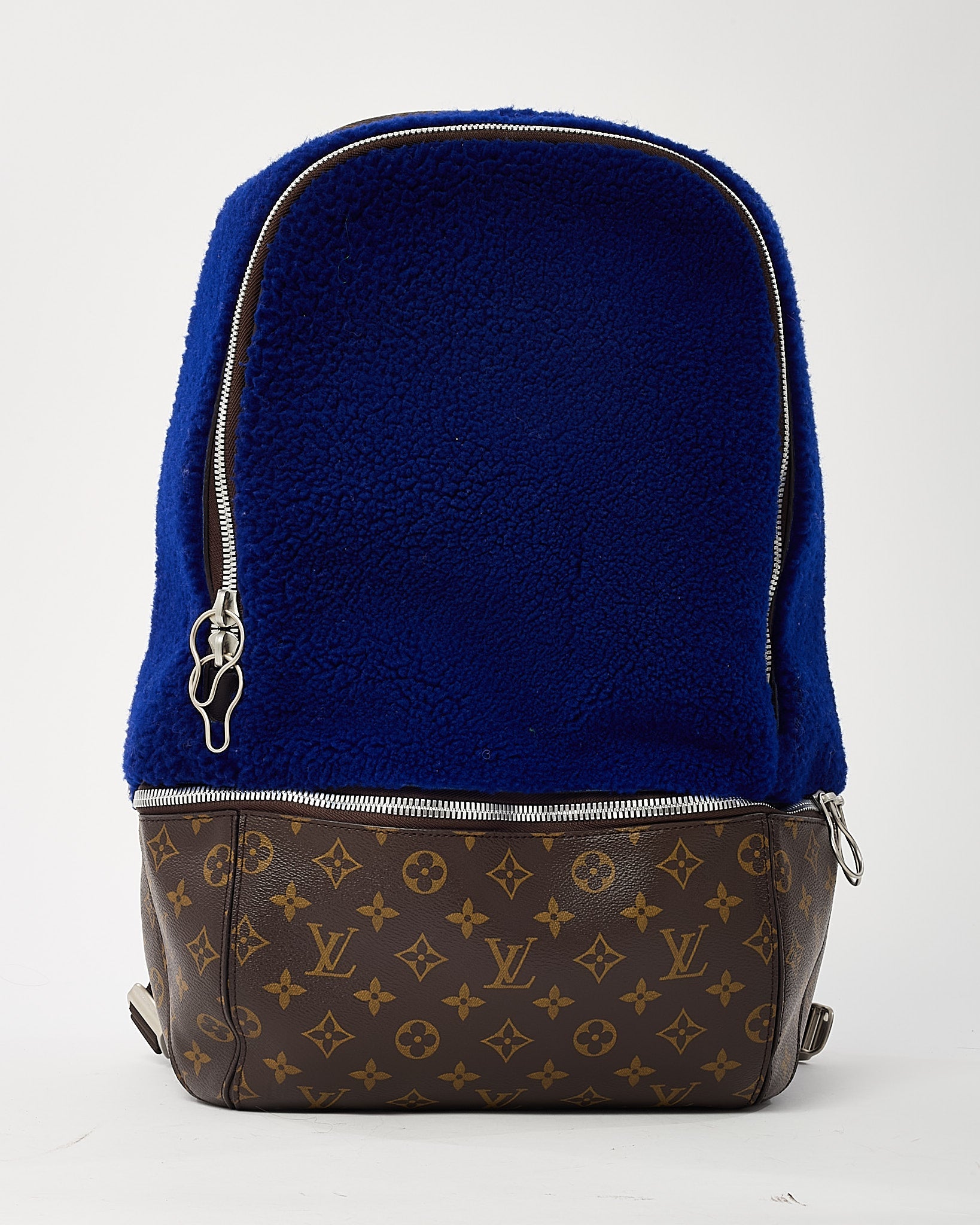 Louis Vuitton Limited Edition Monogram Blue Fleece Pack Marc Newson Backpack