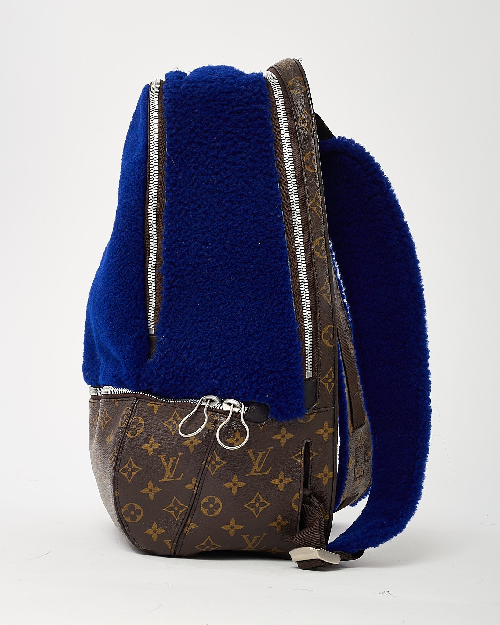 Louis Vuitton Limited Edition Monogram Blue Fleece Pack Marc Newson Backpack