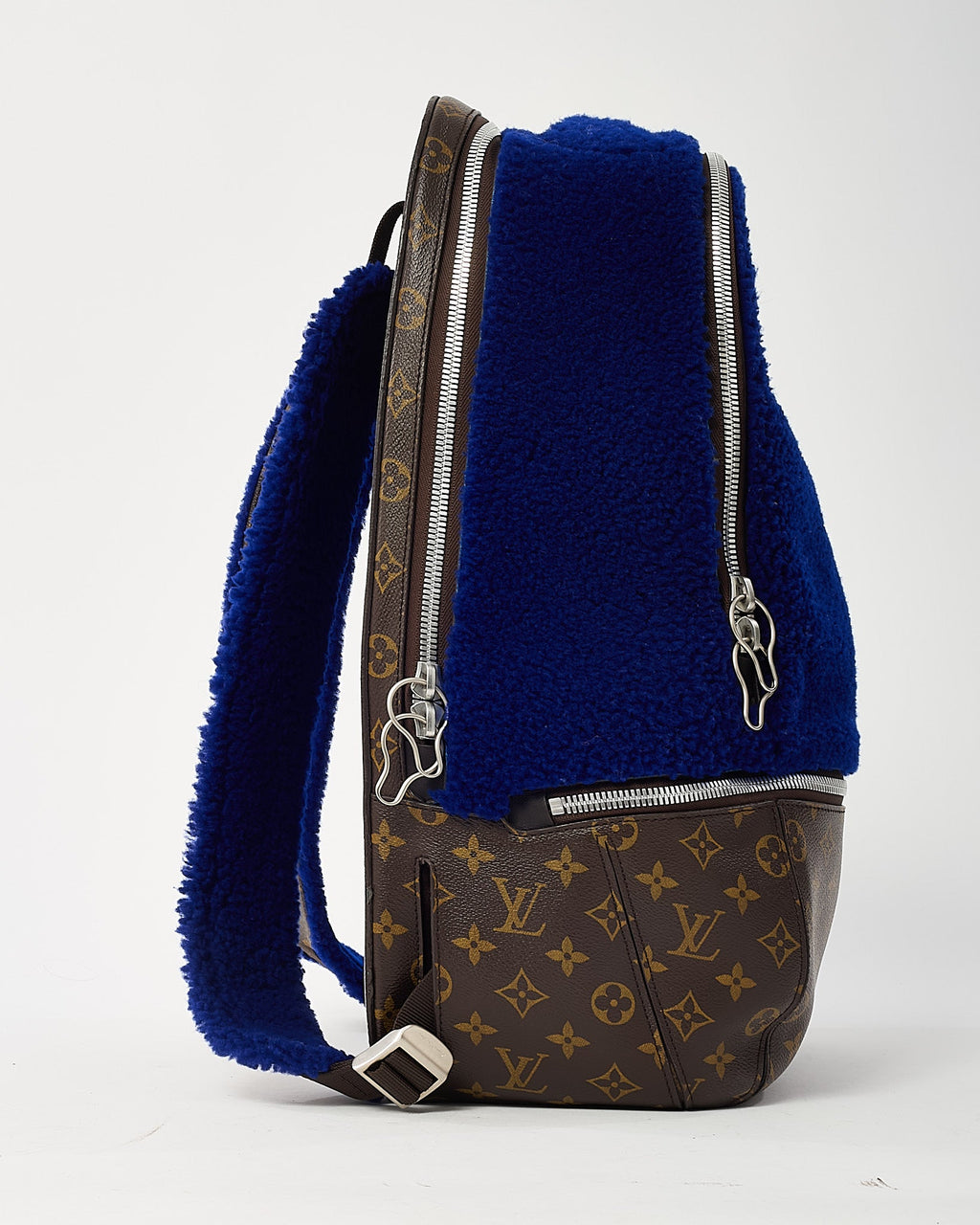 Louis Vuitton Limited Edition Monogram Blue Fleece Pack Marc Newson Backpack