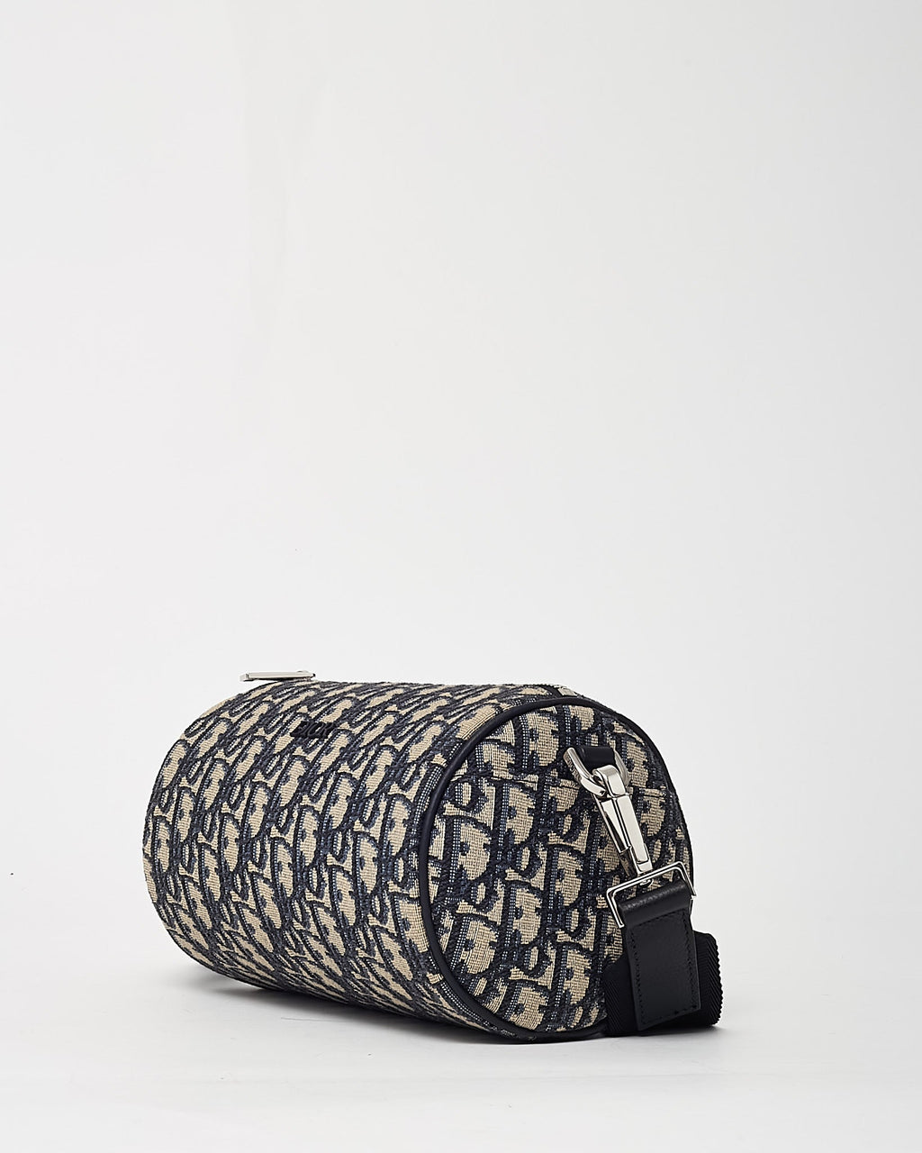 Dior Navy Blue Monogram Oblique Canvas Roller Messenger Crossbody Bag