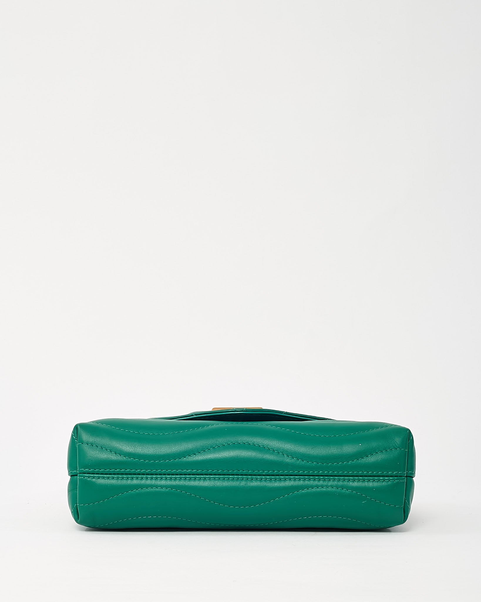 Louis Vuitton Green Calfskin Leather New Wave Chain MM Shoulder Bag GHW