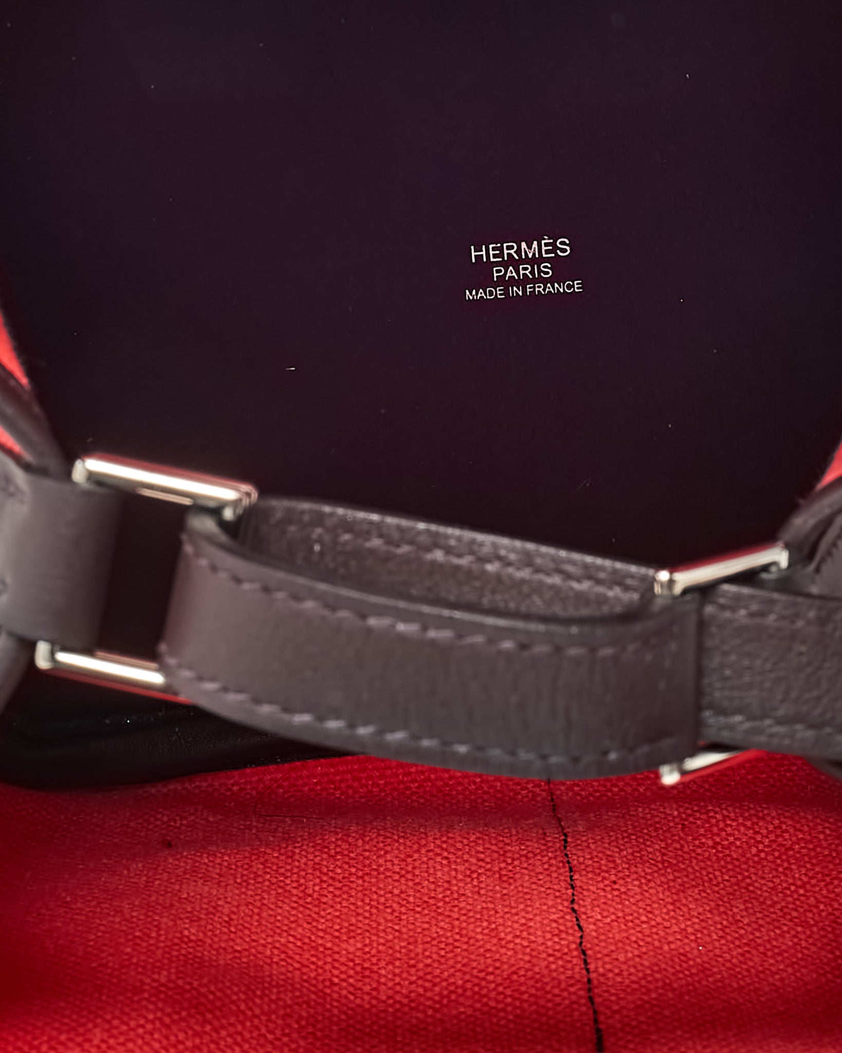Hermès Pink Rose Texas Canvas and Rouge Sellier Leather Cargo Picotin Lock 18