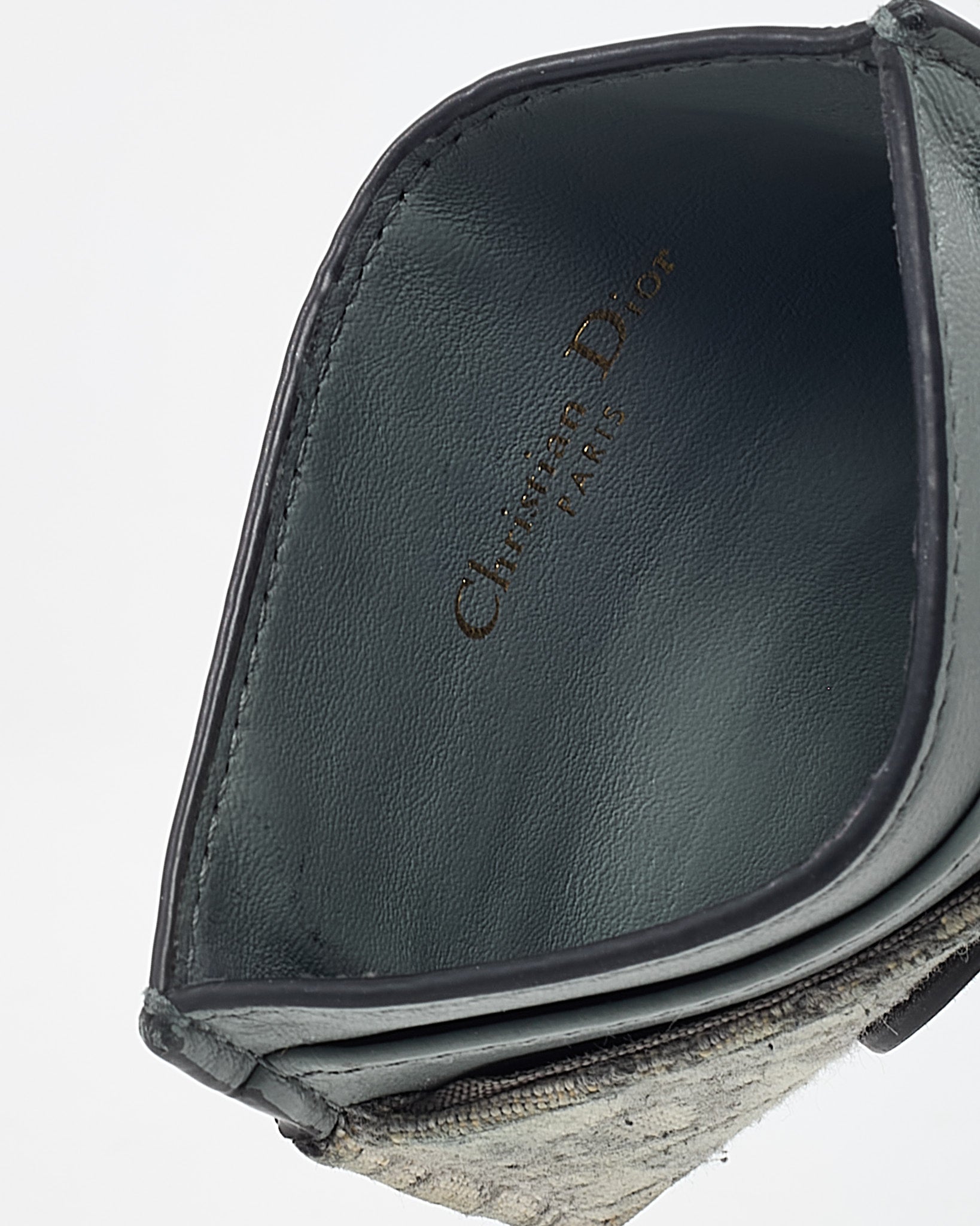 Dior Grey Monogram Dior Oblique Jacquard Canvas 30 Montaigne Freesia Card Holder