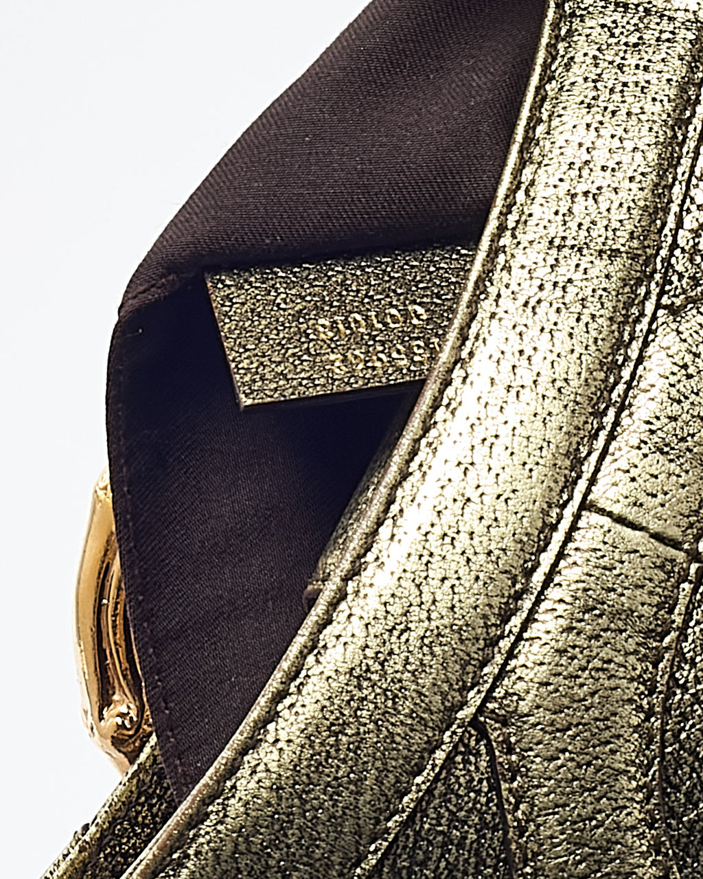 Gucci by Tom Ford Limited Edition Gold Leather Bamboo Chain Shoulder Bag