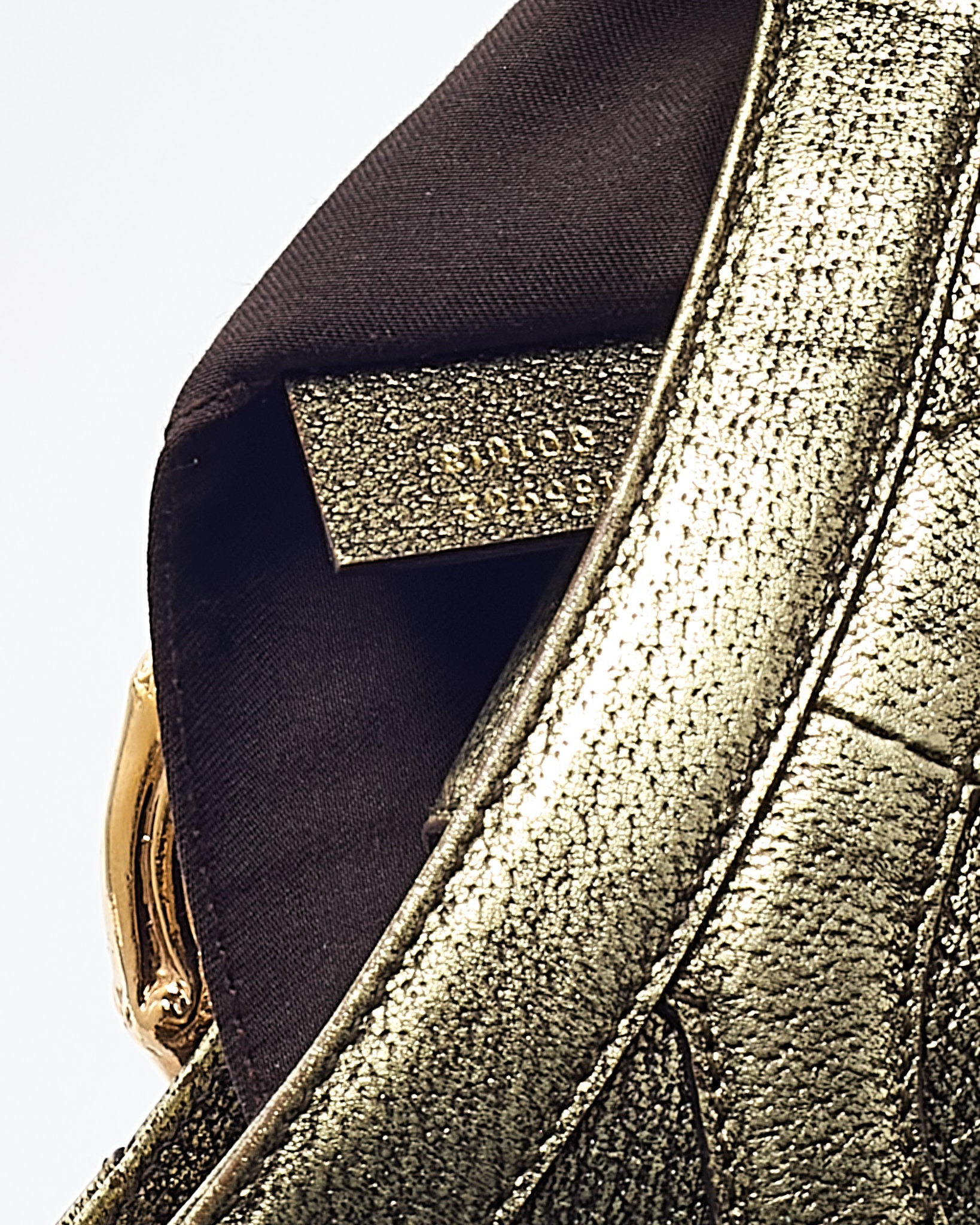 Gucci by Tom Ford Limited Edition Gold Leather Bamboo Chain Shoulder Bag