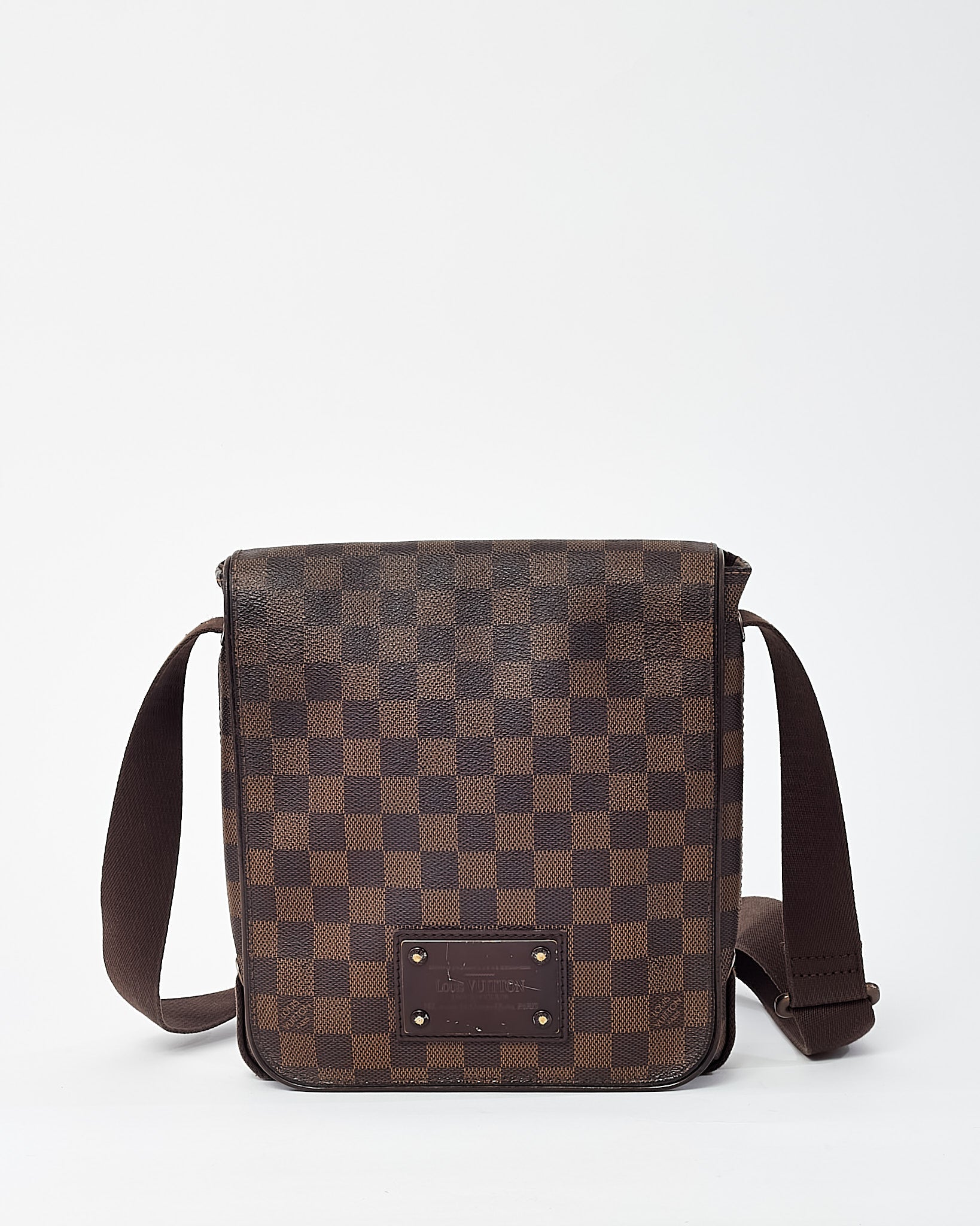 Louis Vuitton Brown Damier Ebene Coated Canvas Brooklyn PM Crossbody Bag