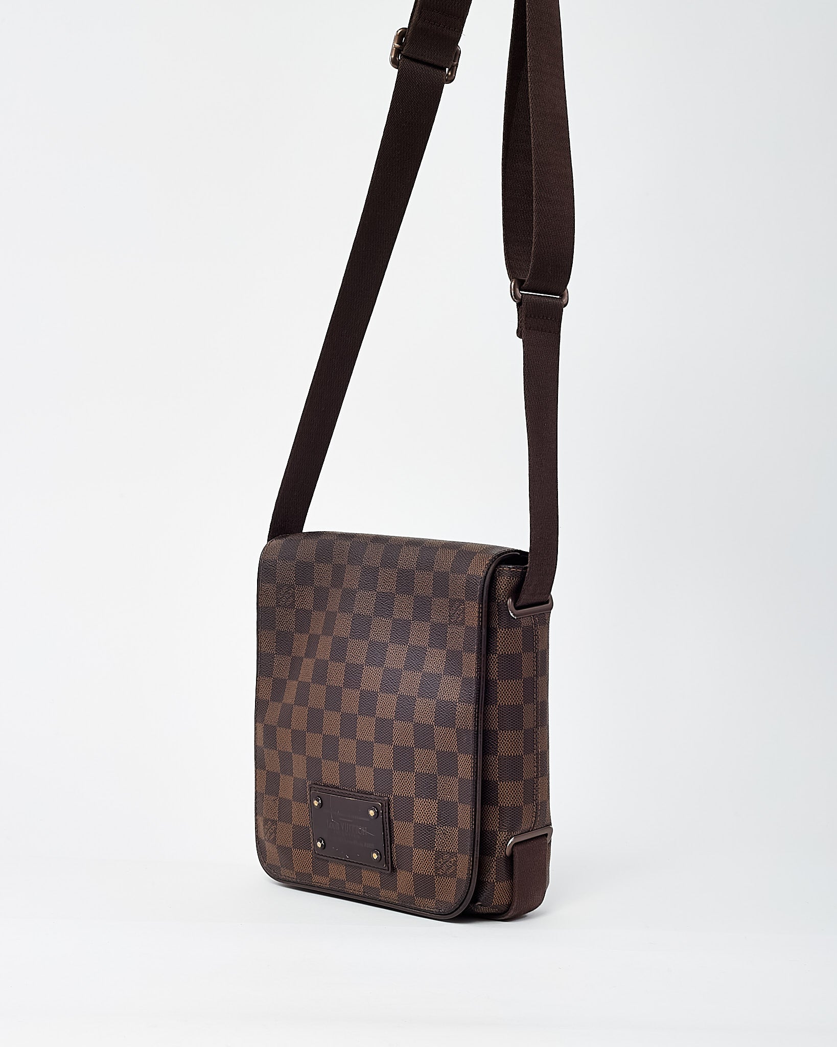 Louis Vuitton Brown Damier Ebene Coated Canvas Brooklyn PM Crossbody Bag