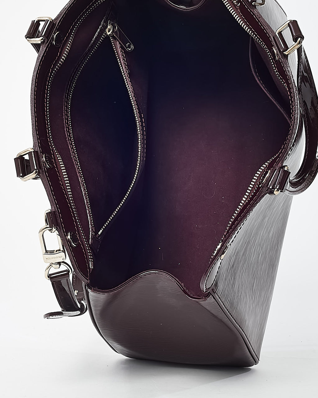 Louis Vuitton Purple Prune Shiny Epi Leather Brea MM Tote with Strap