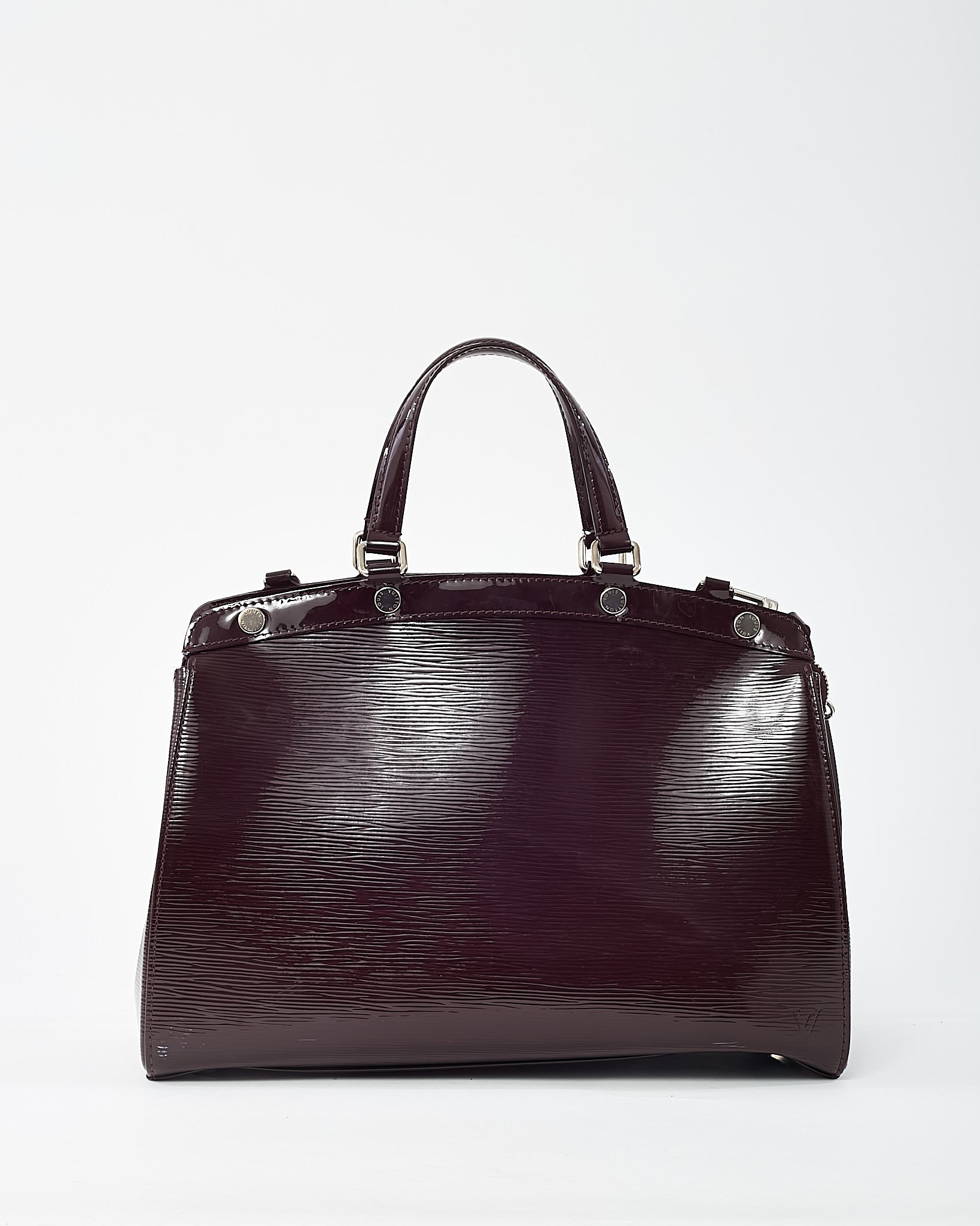 Louis Vuitton Purple Prune Shiny Epi Leather Brea MM Tote with Strap