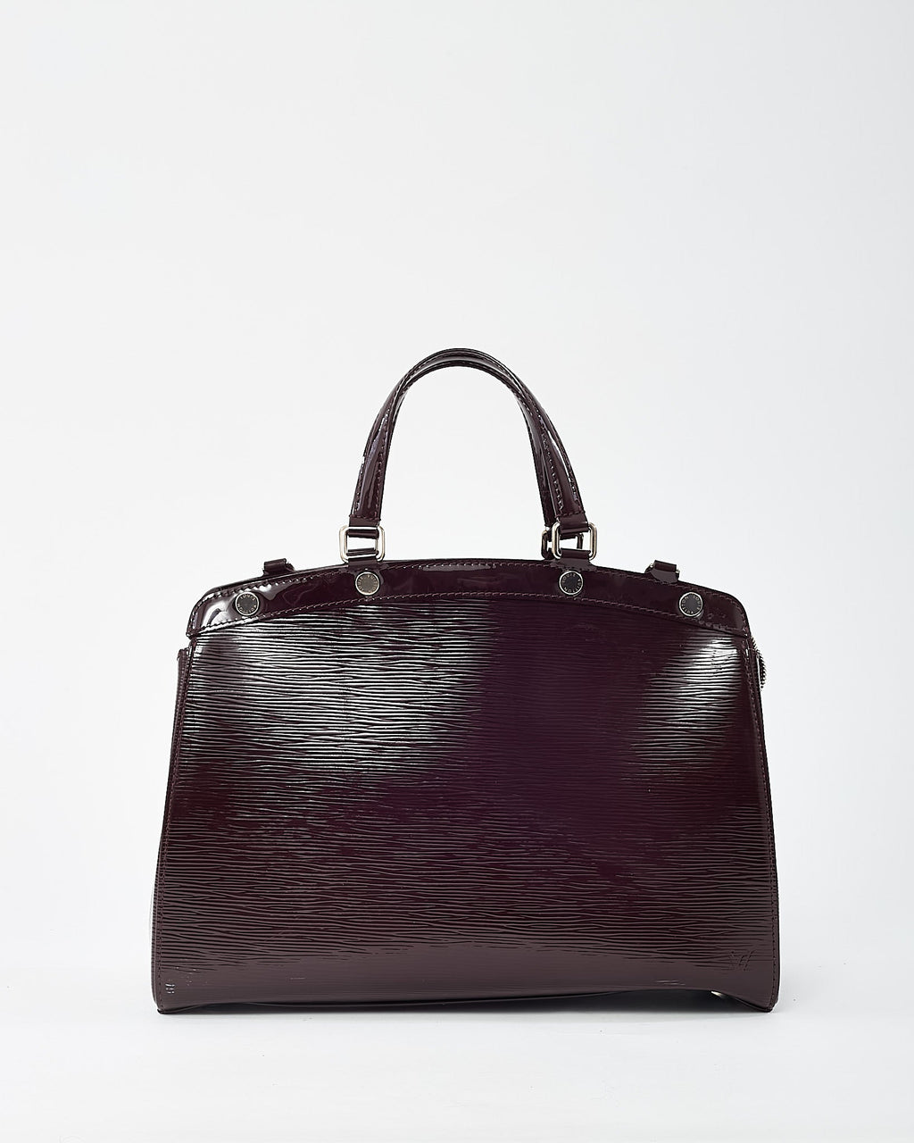 Louis Vuitton Purple Prune Shiny Epi Leather Brea MM Tote with Strap