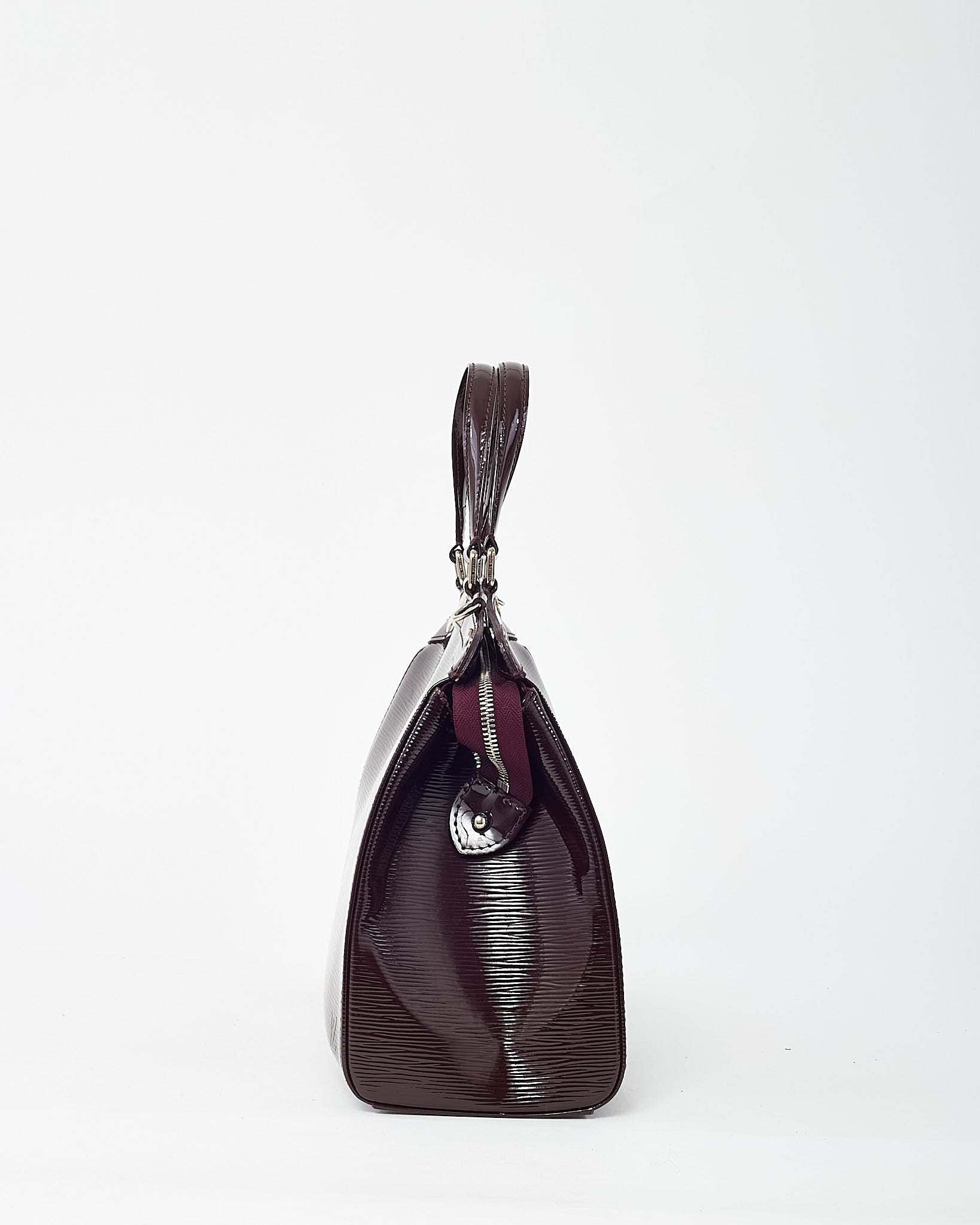 Louis Vuitton Purple Prune Shiny Epi Leather Brea MM Tote with Strap
