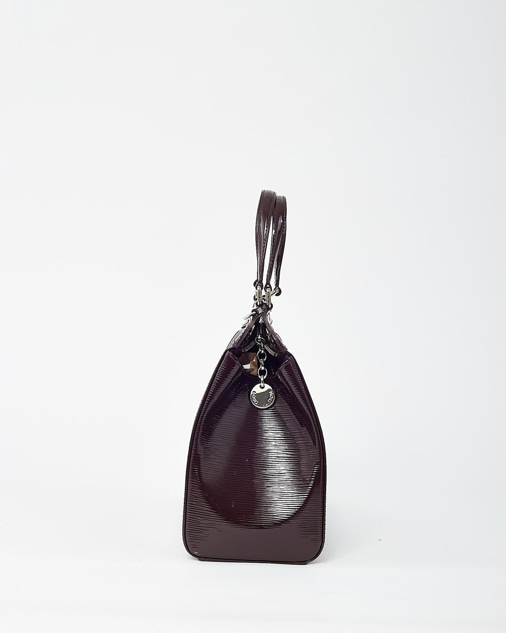Louis Vuitton Purple Prune Shiny Epi Leather Brea MM Tote with Strap