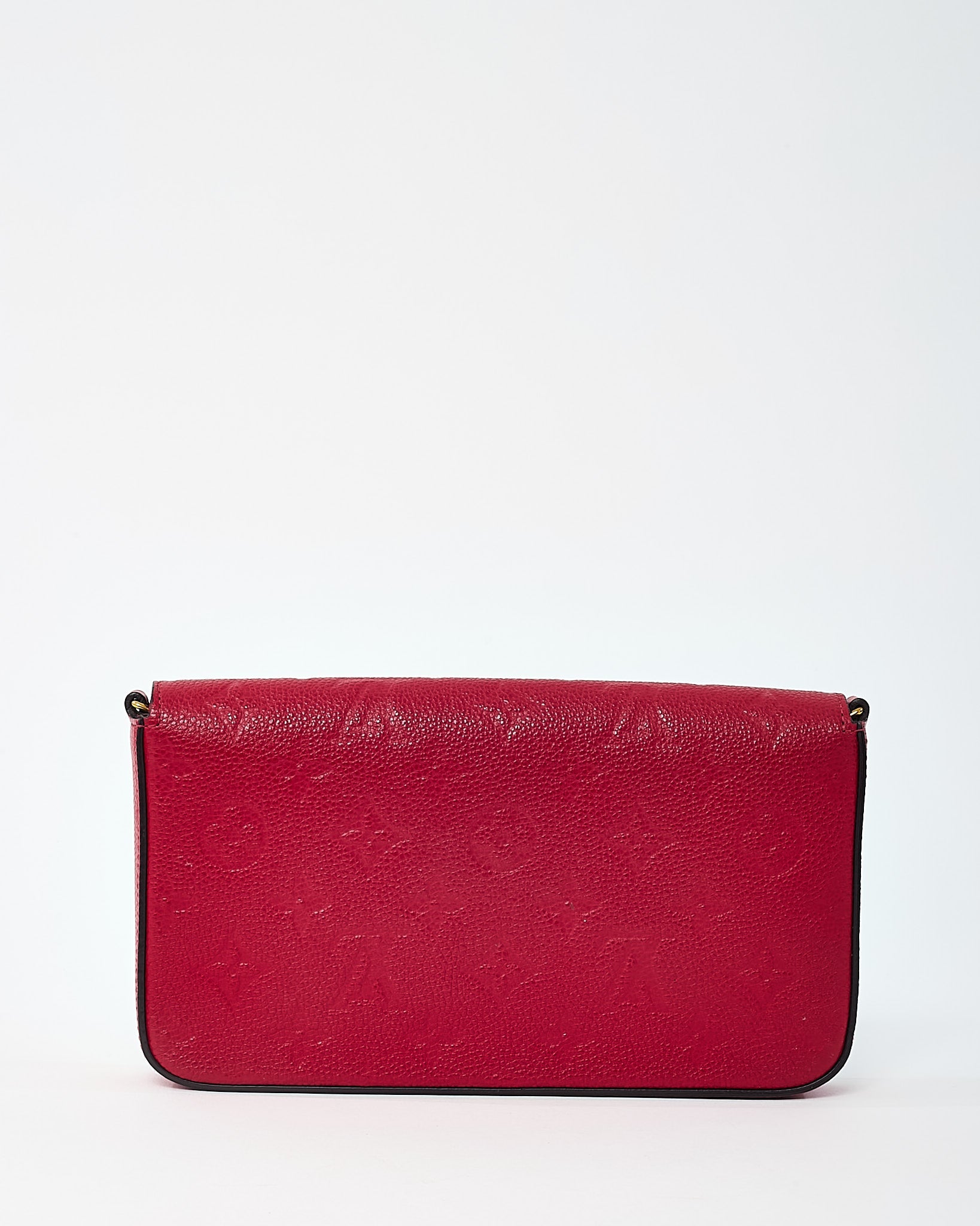 Louis Vuitton Red Monogram Empreinte Leather Felicie Pochette Crossbody Bag