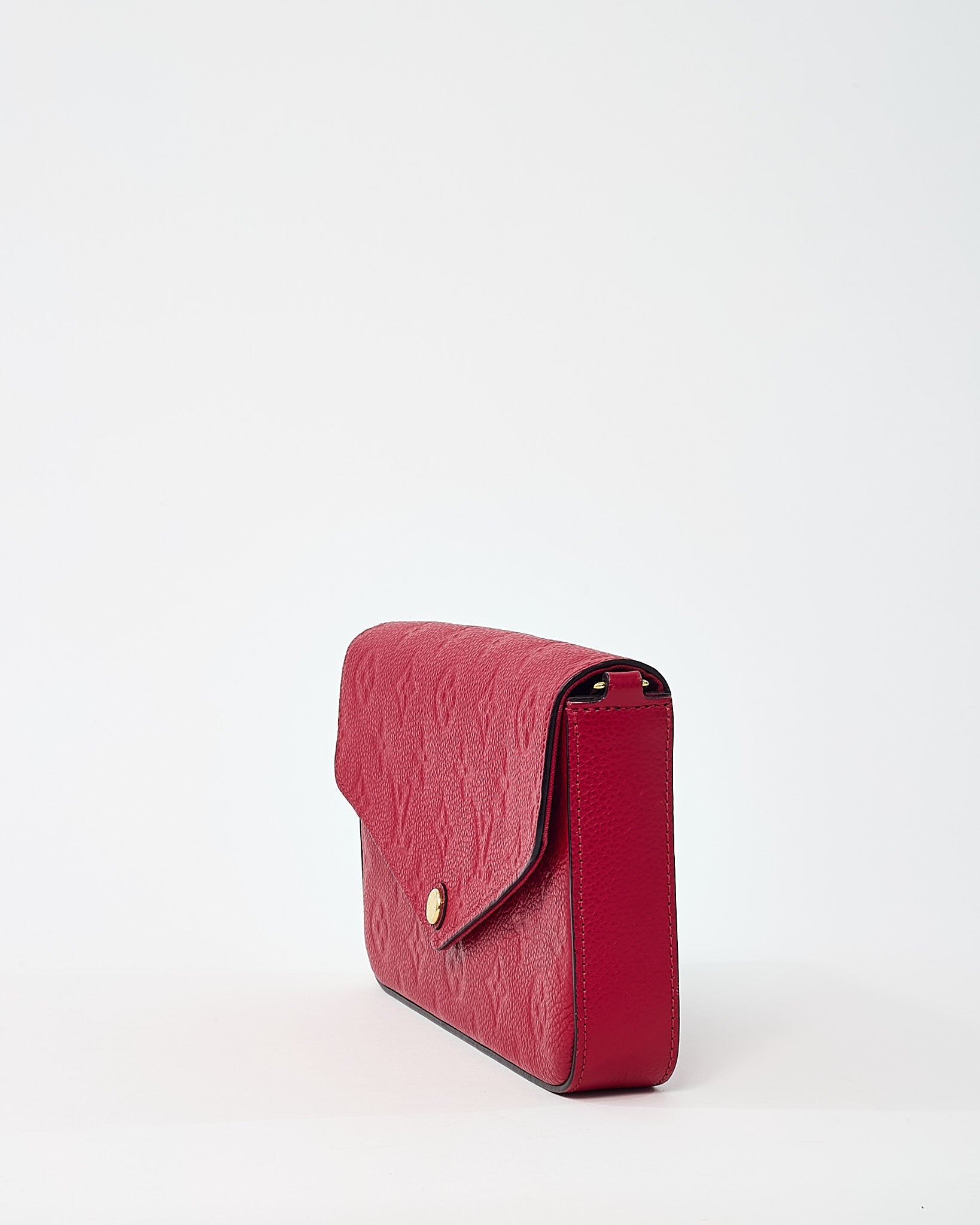Louis Vuitton Red Monogram Empreinte Leather Felicie Pochette Crossbody Bag