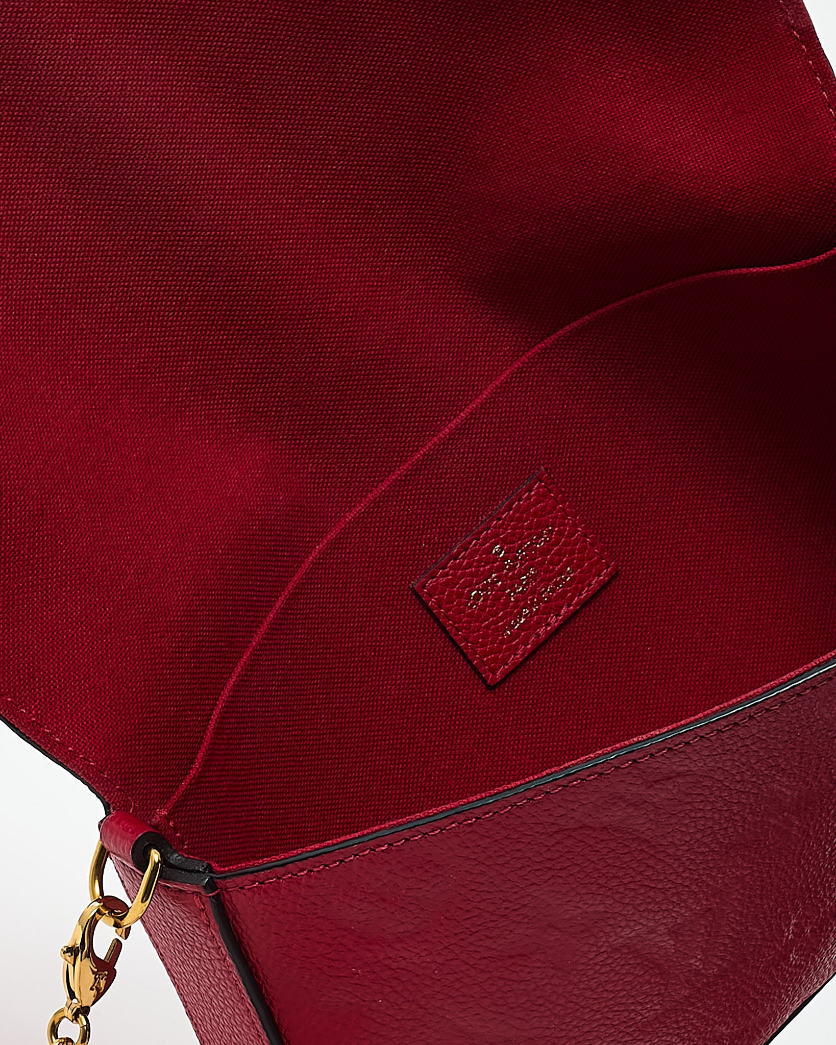 Louis Vuitton Red Monogram Empreinte Leather Felicie Pochette Crossbody Bag