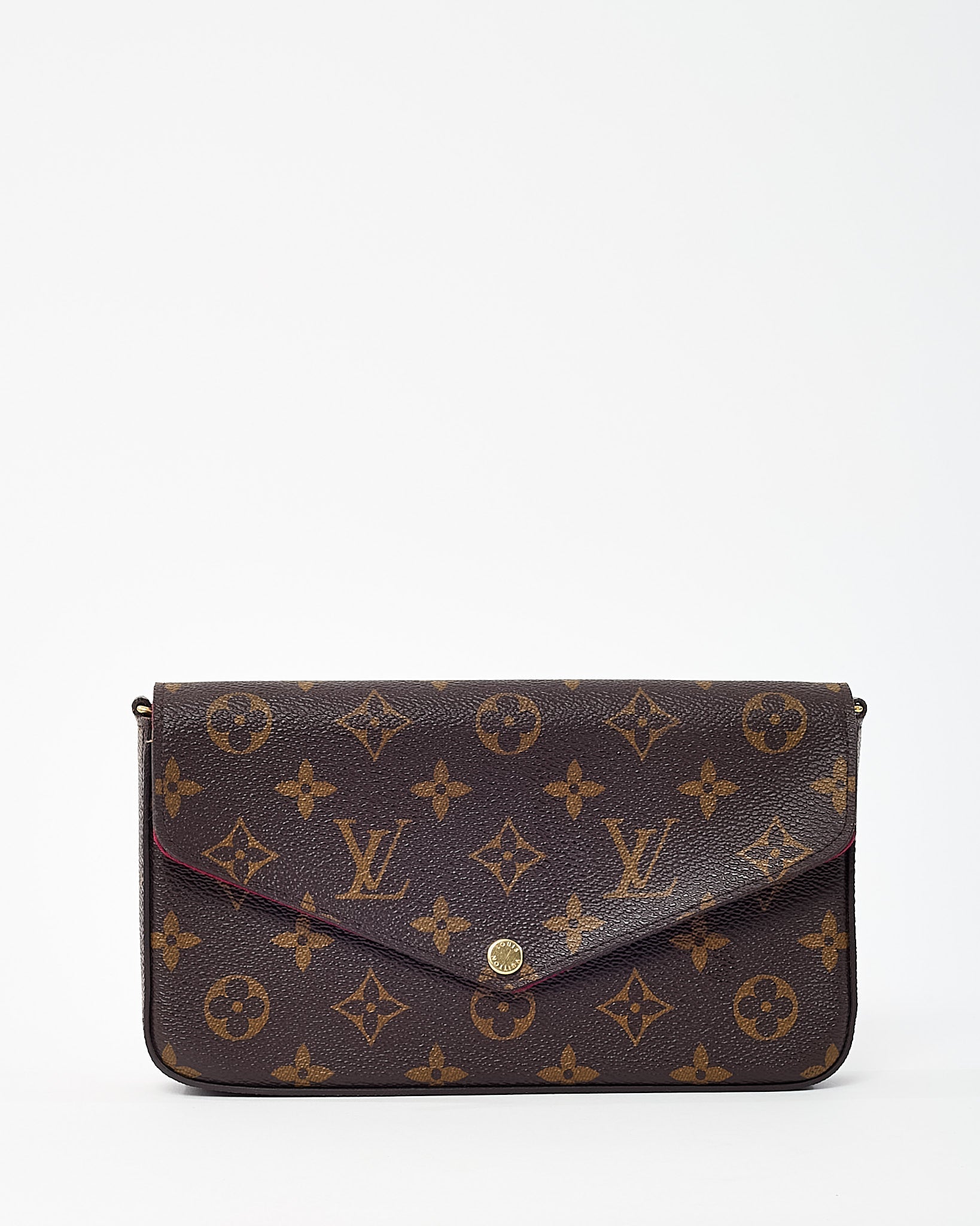 Louis Vuitton Monogram Coated Canvas Felicie Pochette Crossbody Bag