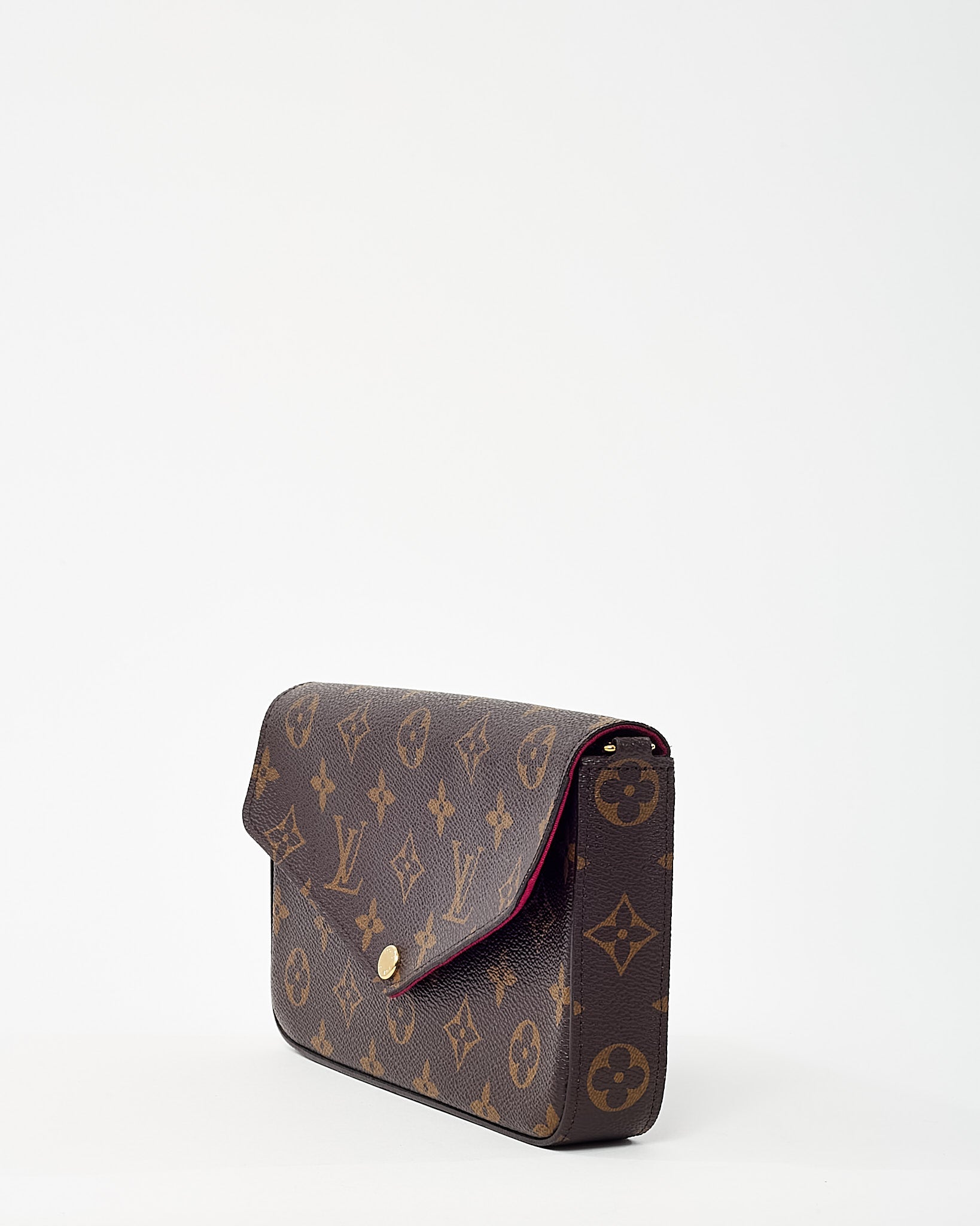 Louis Vuitton Monogram Coated Canvas Felicie Pochette Crossbody Bag