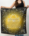 Hermès Black and Gold Multi "Magic Kelly" Silk Printed 90cm Scarf
