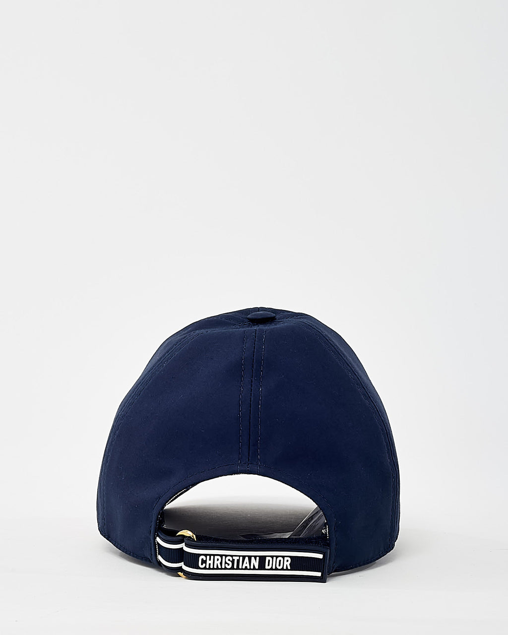 Dior Navy Blue Cotton/Poly Bee Embroidered Baseball Cap - 58