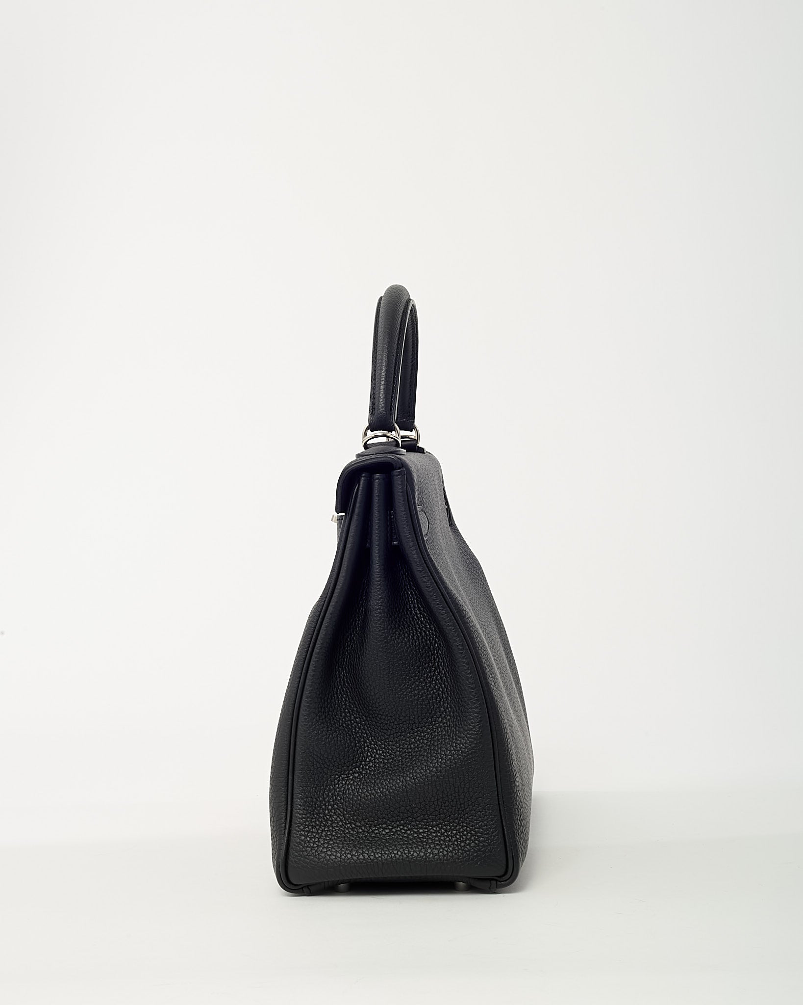 Hermès Black Togo Leather Kelly Retourne 32 Handbag PHW