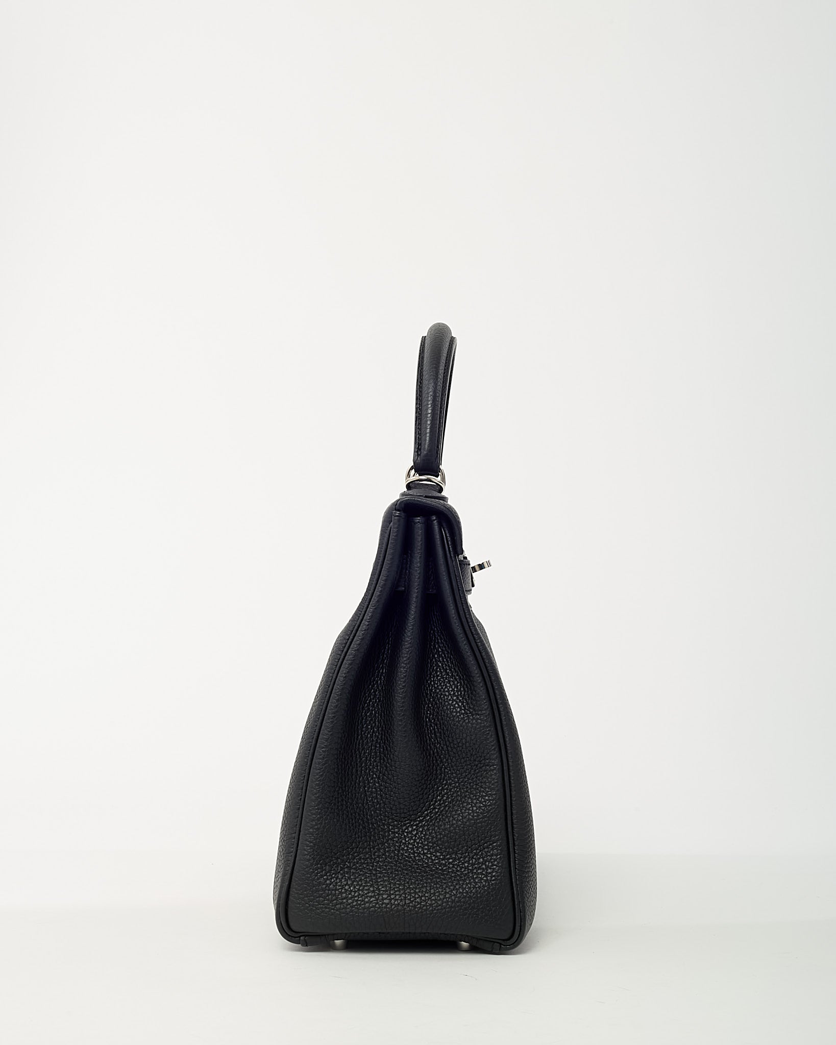 Hermès Black Togo Leather Kelly Retourne 32 Handbag PHW