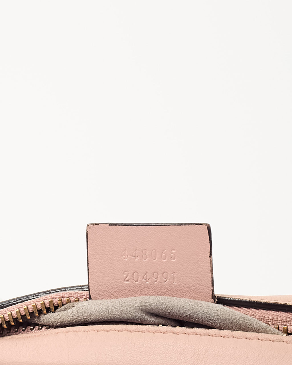 Gucci Pink Chevron Leather Mini Marmont Camera Bag GHW