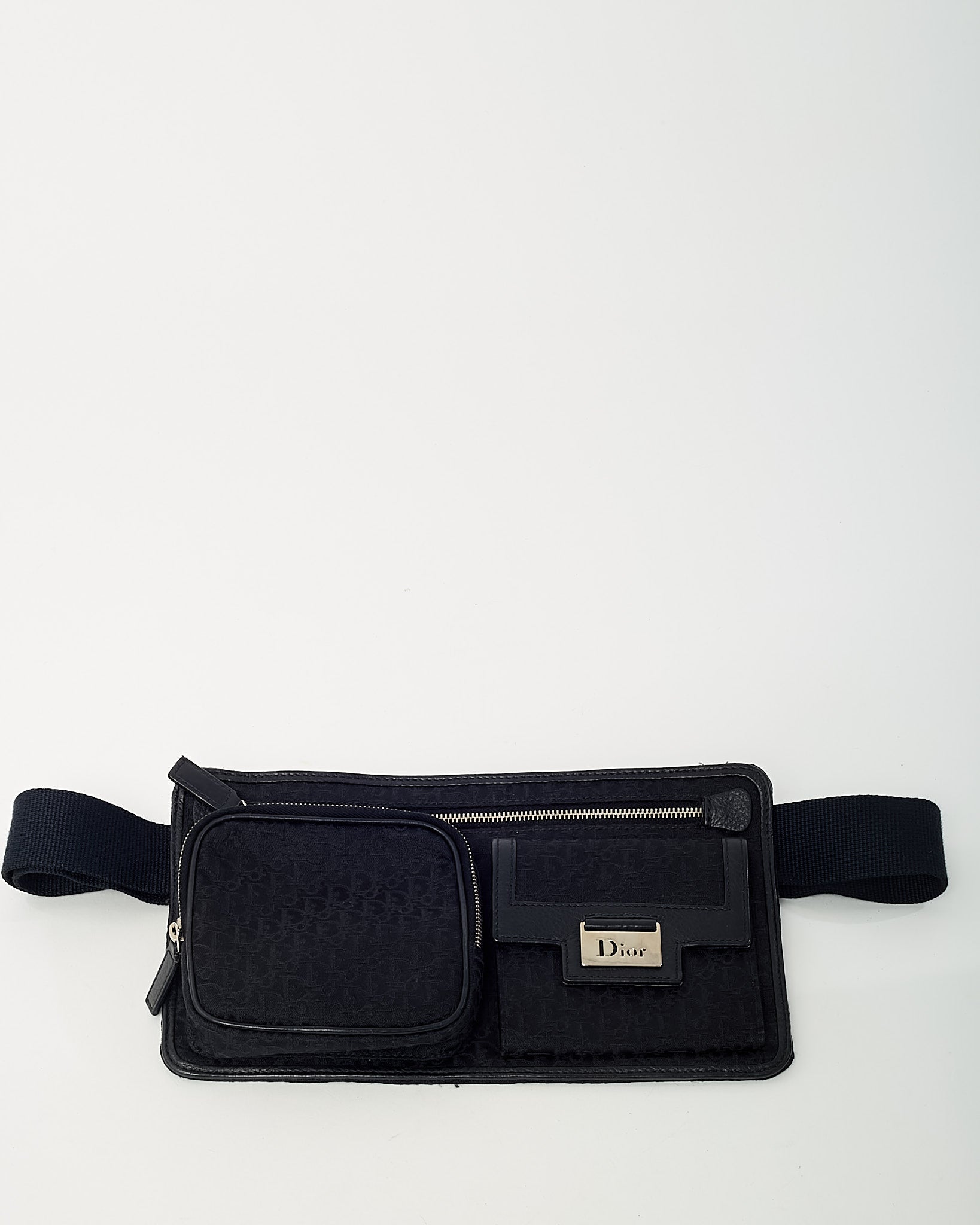 Dior Black Monogram Diorrisimo Trotter Canvas Street Chic Belt Bag