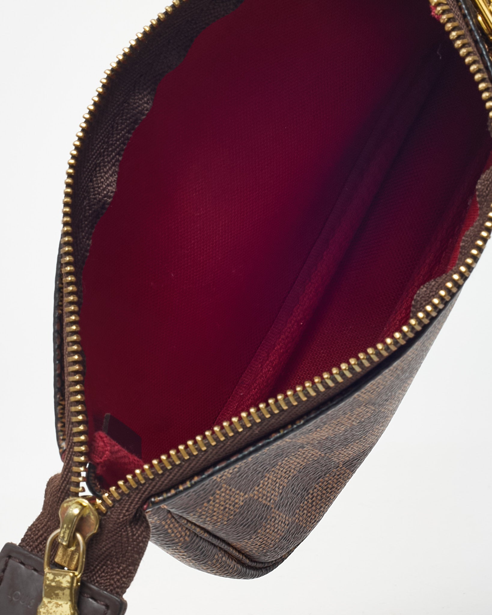 Louis Vuitton Damier Ebene Coated Canvas Mini Pochette Accessoires