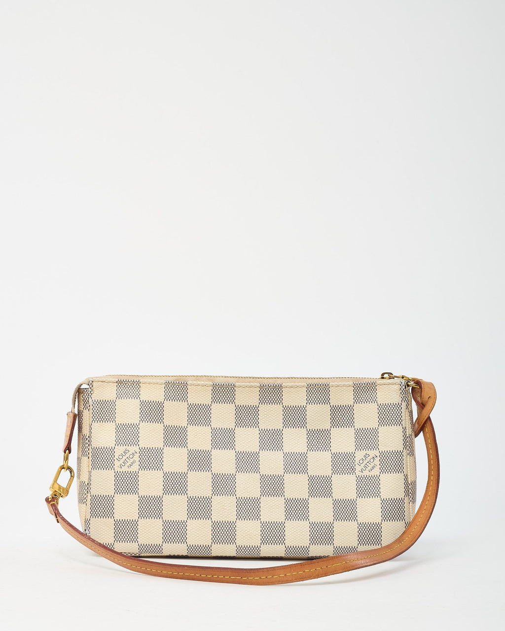 Louis Vuitton White Damier Azur Coated Canvas Pochette Accessoires Shoulder Bag