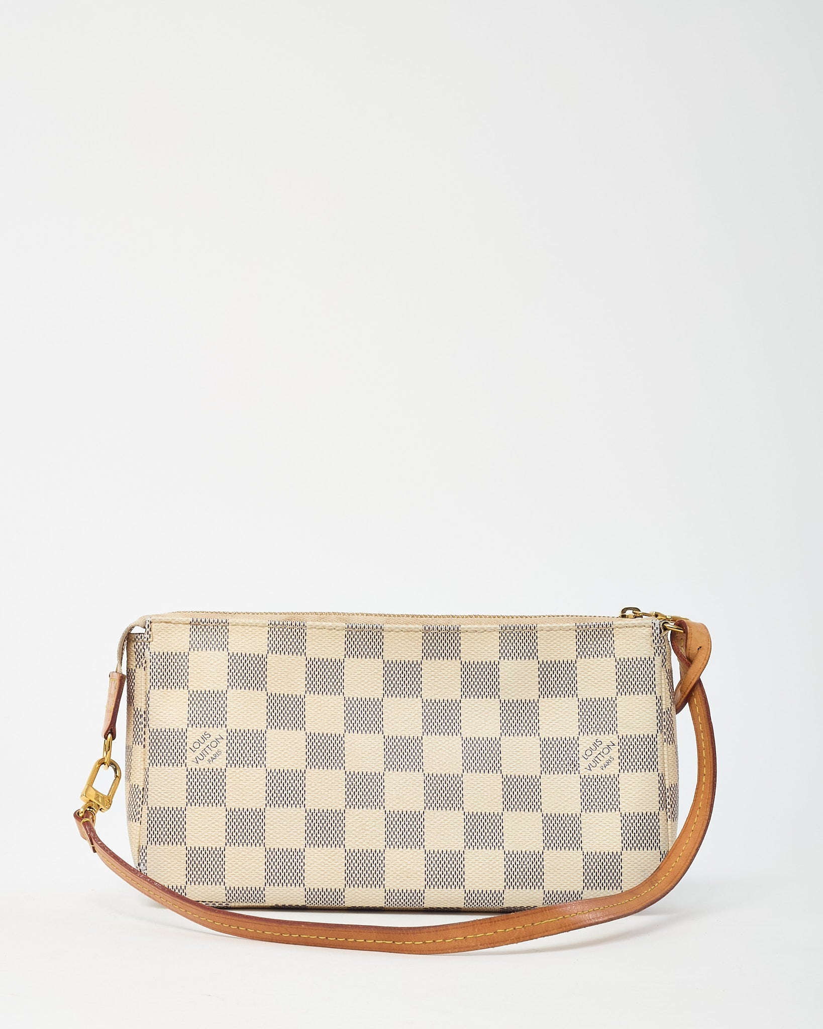 Louis Vuitton White Damier Azur Coated Canvas Pochette Accessoires Shoulder Bag