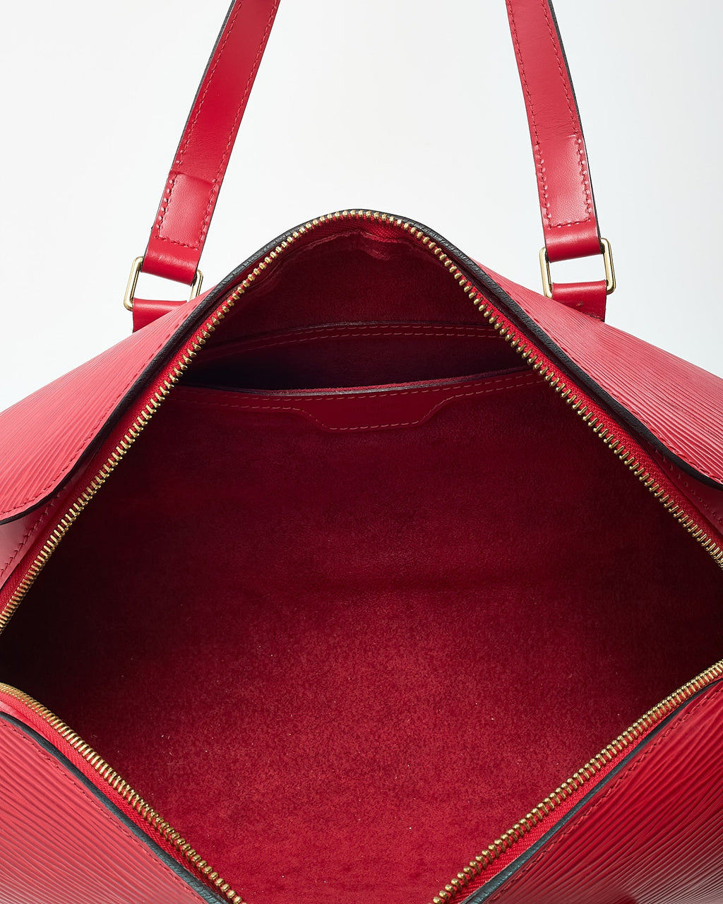 Louis Vuitton Red Epi Leather Soufflot Papillon Bag