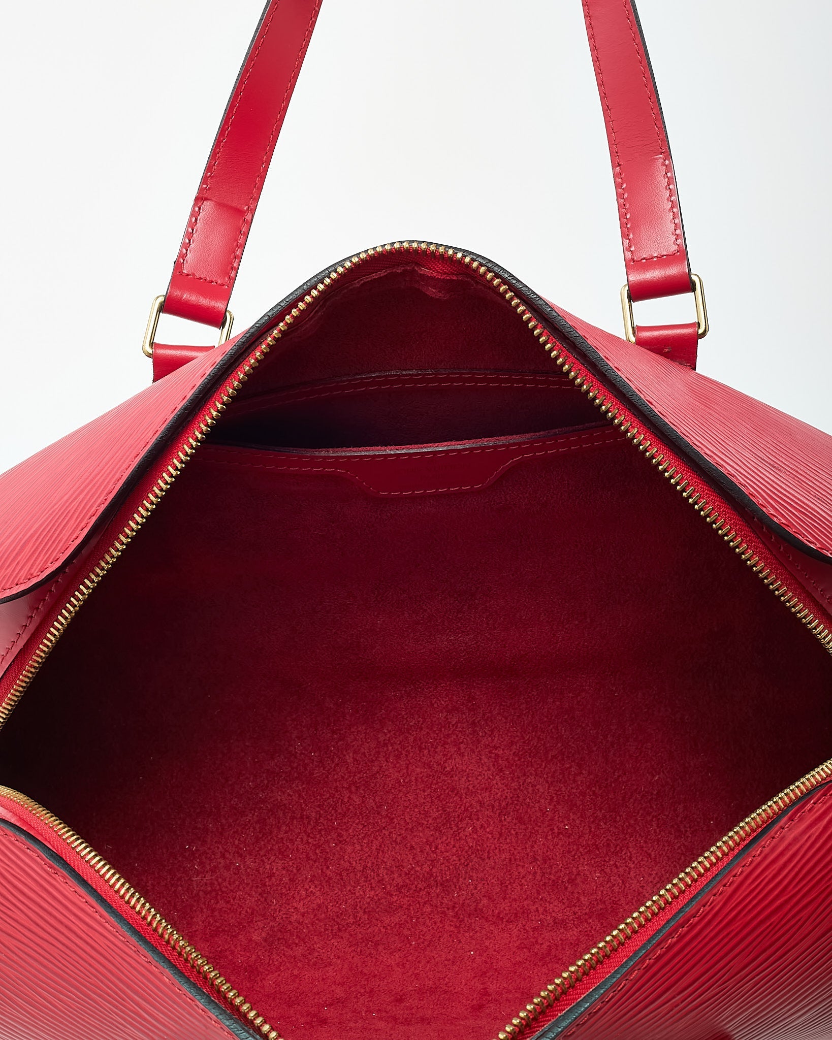 Louis Vuitton Red Epi Leather Soufflot Papillon Bag
