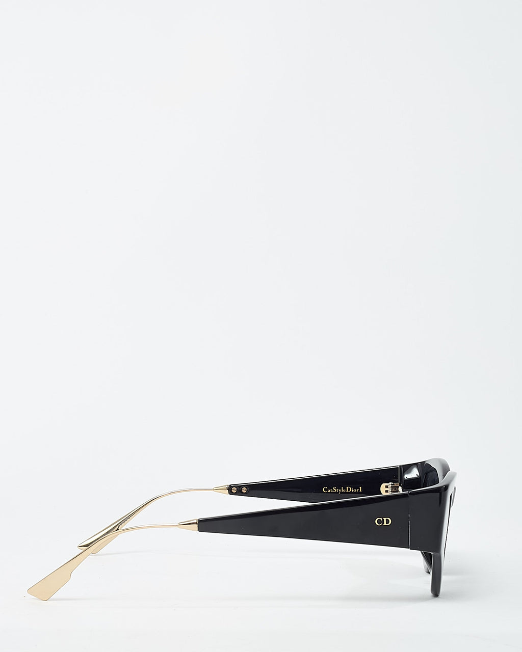Dior Black Acetate CatStyleDior1 Cat Eye Sunglasses