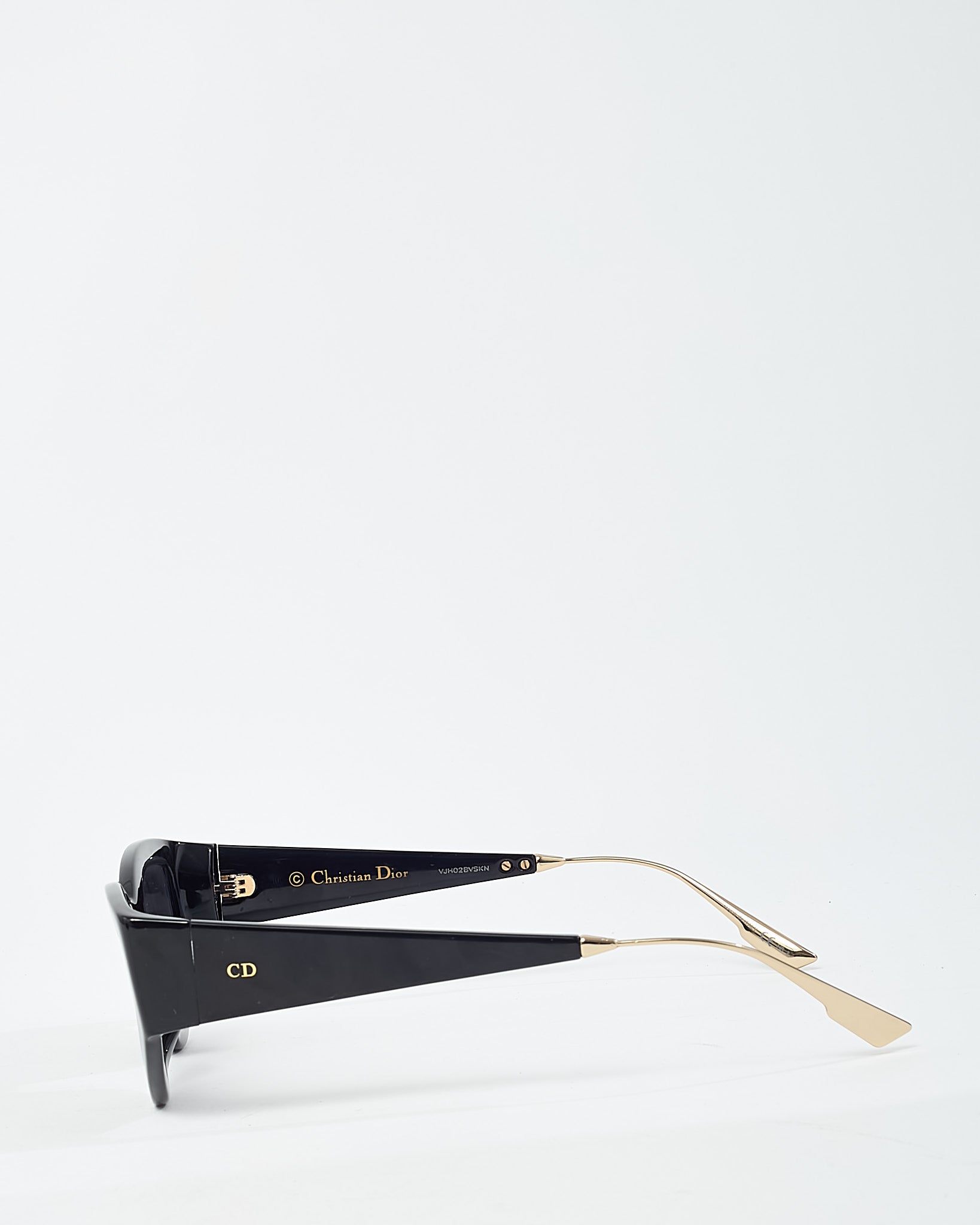 Dior Black Acetate CatStyleDior1 Cat Eye Sunglasses