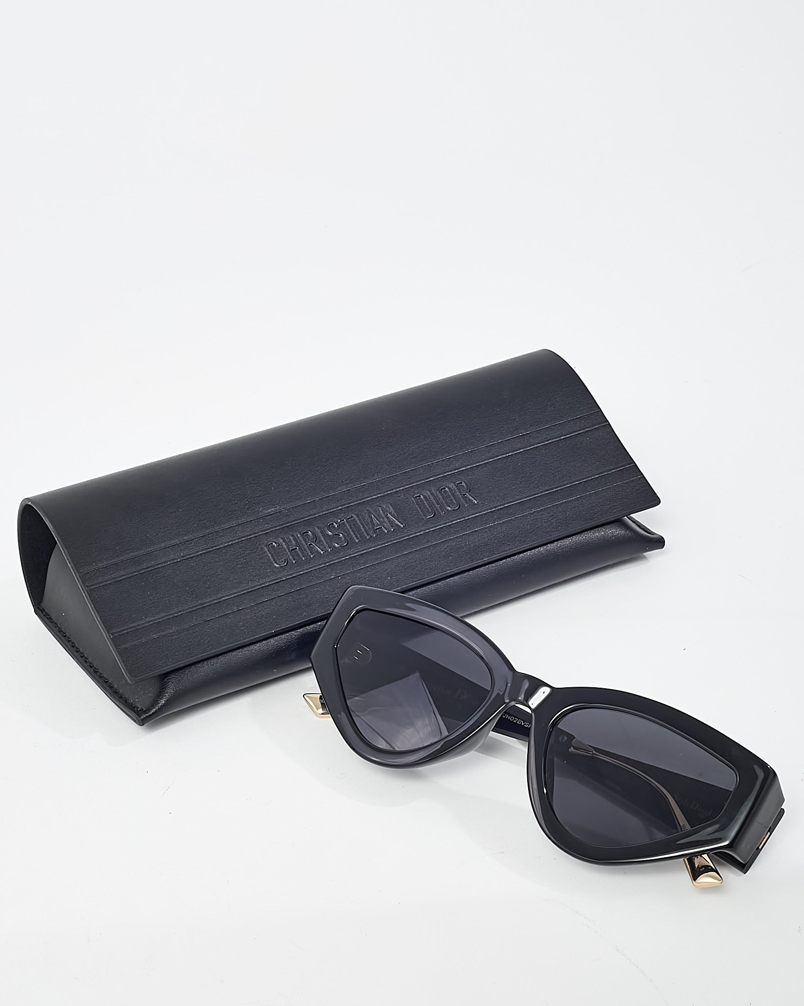 Dior Black Acetate CatStyleDior1 Cat Eye Sunglasses