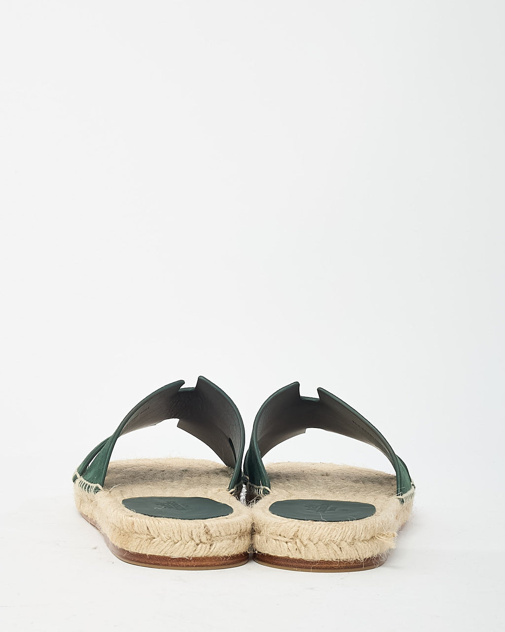 Hermès Men's Green Suede Antigua Espadrille Sandals - 40/US 7 MEN/US 9-9.5 WOMEN
