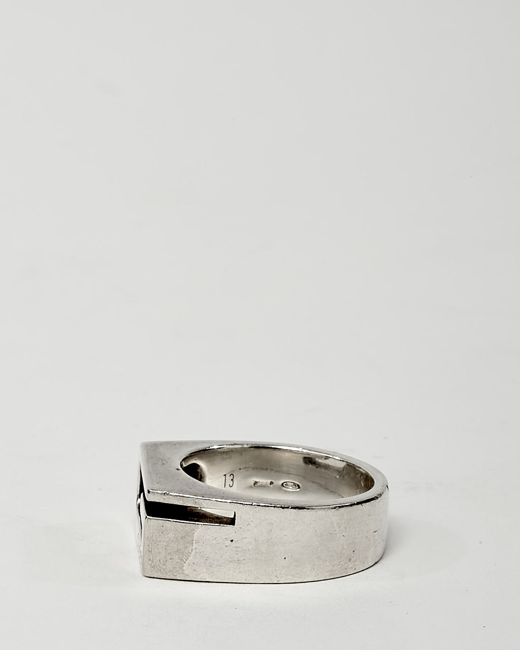 Gucci Sterling Silver Cut Out G Estate Ring - 6.5